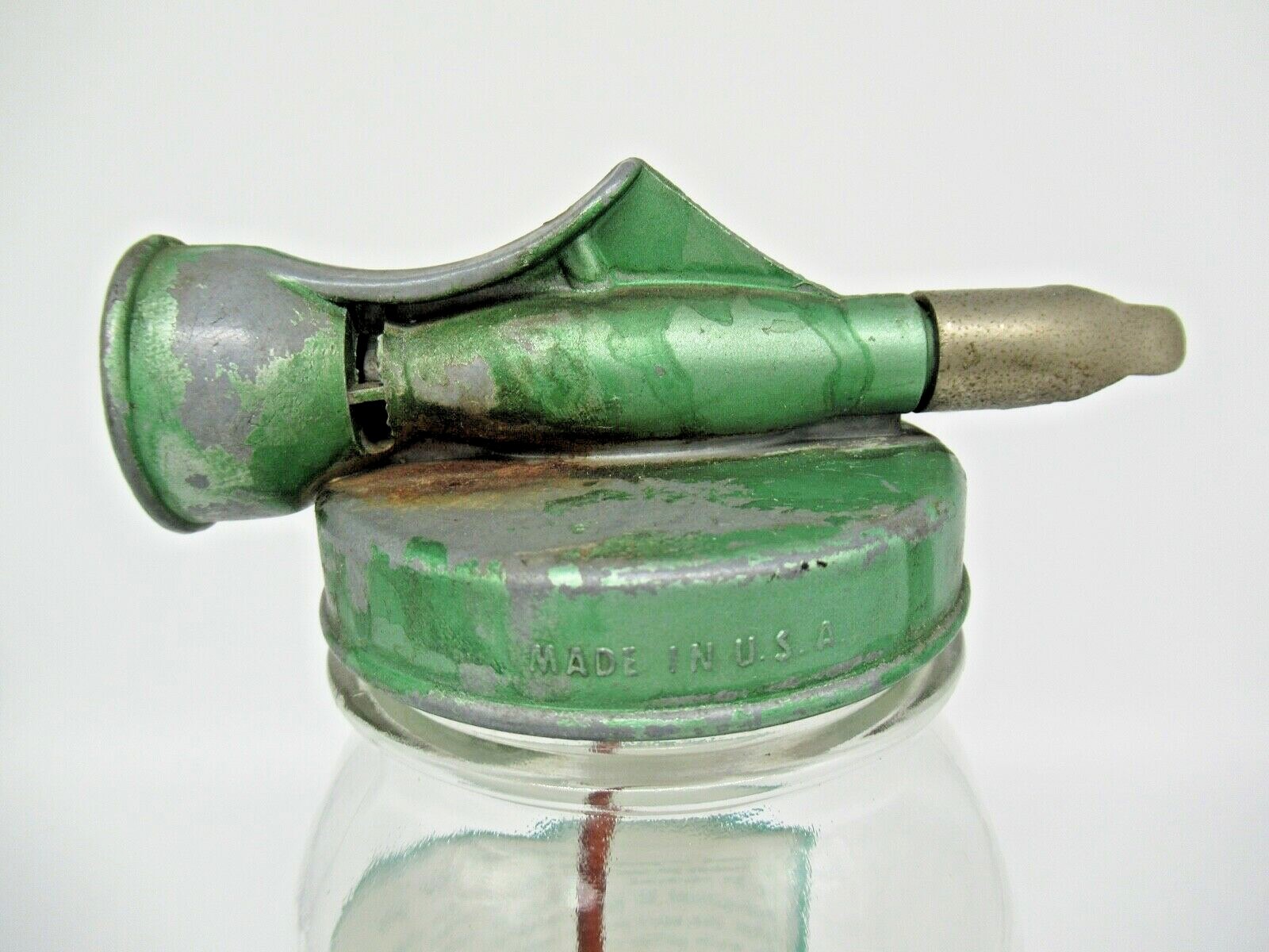Vintage 1960&rsquo;s Metal Sears Chemical Lawn Fertilizer Glass Sprayer
