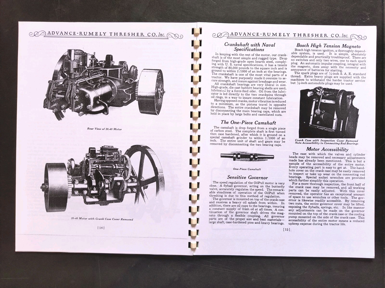 Rumley Oil Pull Tractor Dealer Brochure Owners Manual Print Advertising Reprint