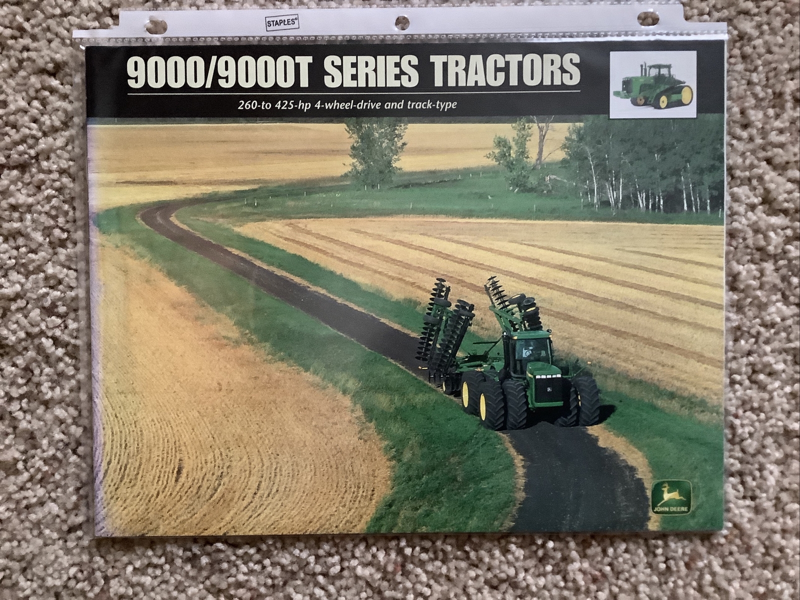 John Deere 9000/9000T SERIES TRACTORS 36 PAGES Sales Brochure 1999