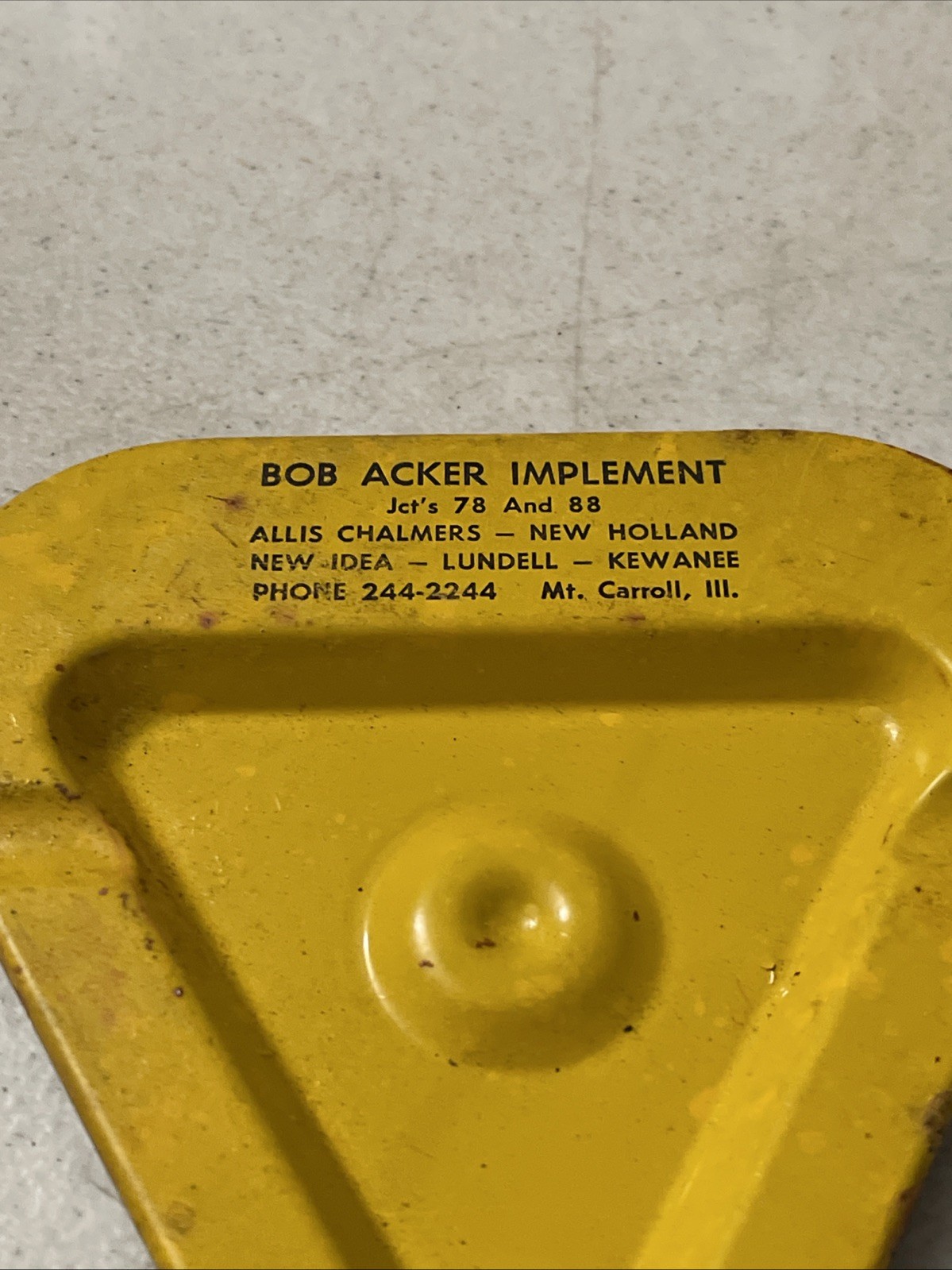 VINTAGE Mt. CARROLL IL. BOB ACKER IMPLEMENT ALLIS CHALMERS-NEW HOLLAND-NEW IDEA