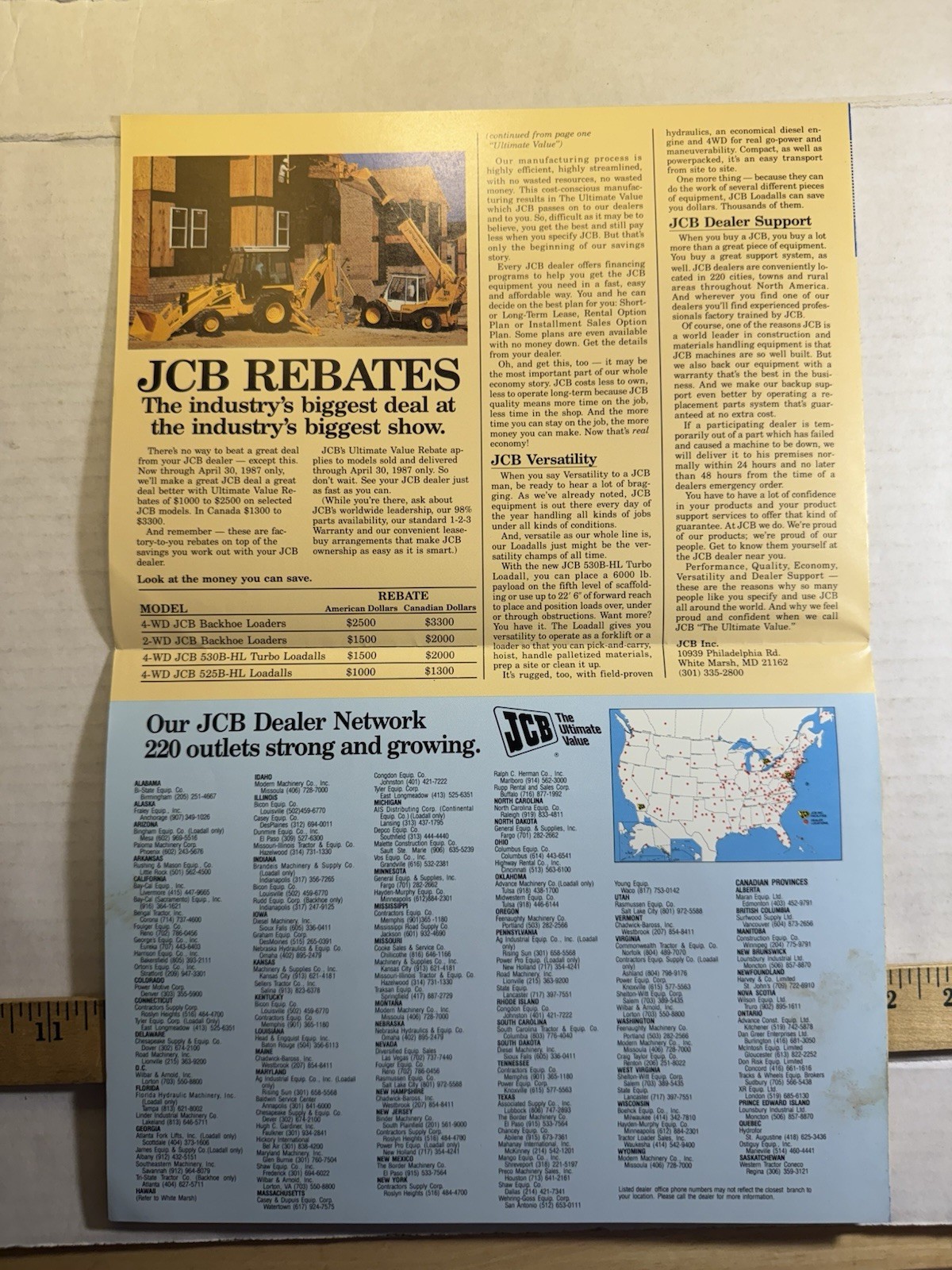 Vintage JCB Today The Latest News About JCB Brochure