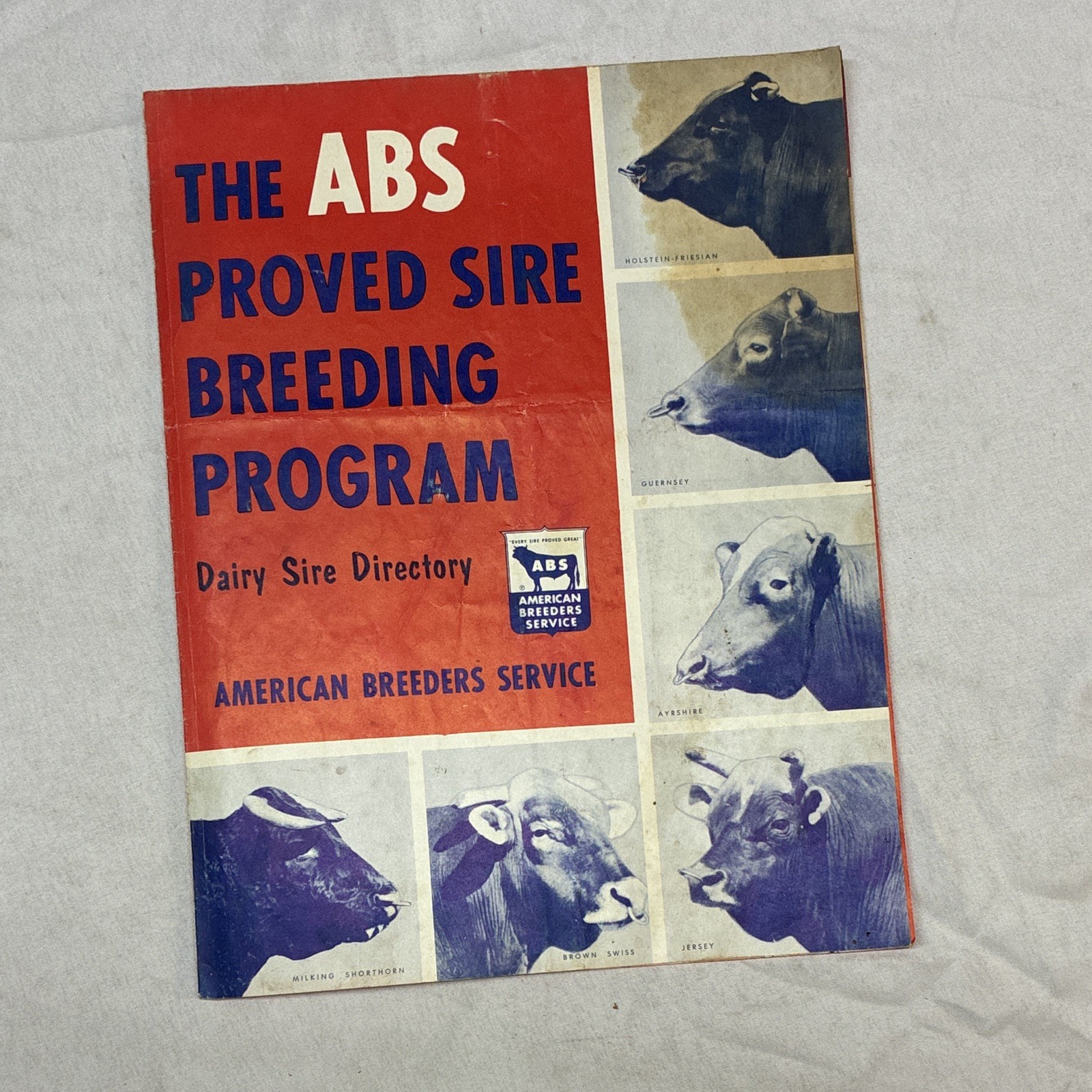 American Breeders Service (ABS) 1959 Proved Sire Breeding Program Brochure