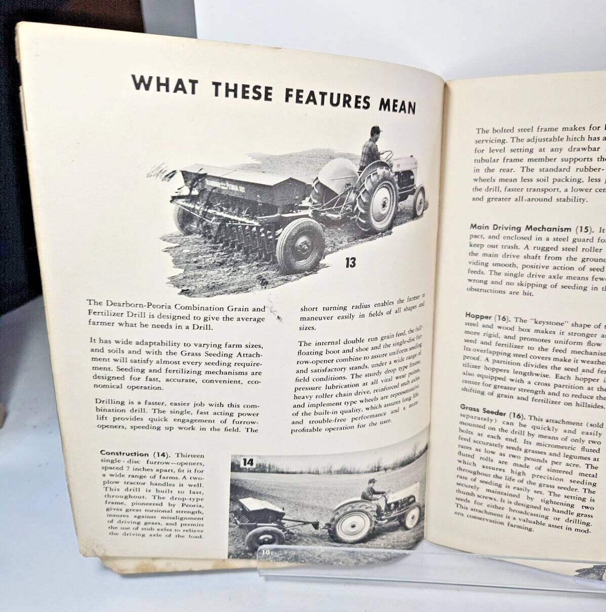 1950 Dearborn-Peoria Grain Drill Sellers/Servicing Manual & Supplemental Papers
