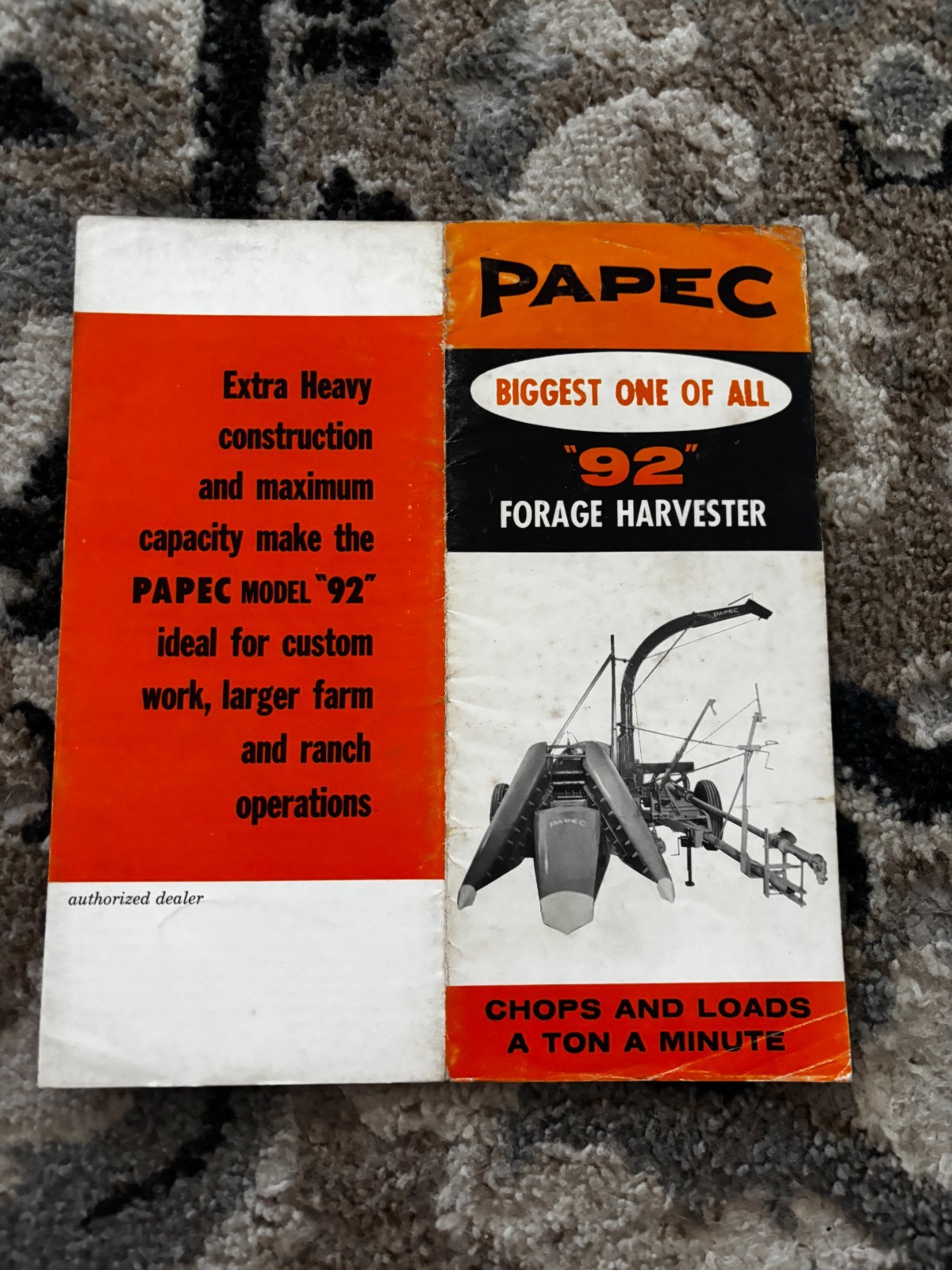 Papec 92 Forage Harvester For 1961 Brochure DCPA26