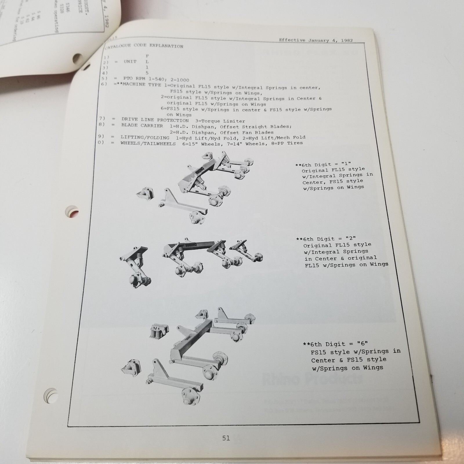Rhino Mowers Cutters Shredders 1982 Price List Dallas Texas Photos Specs