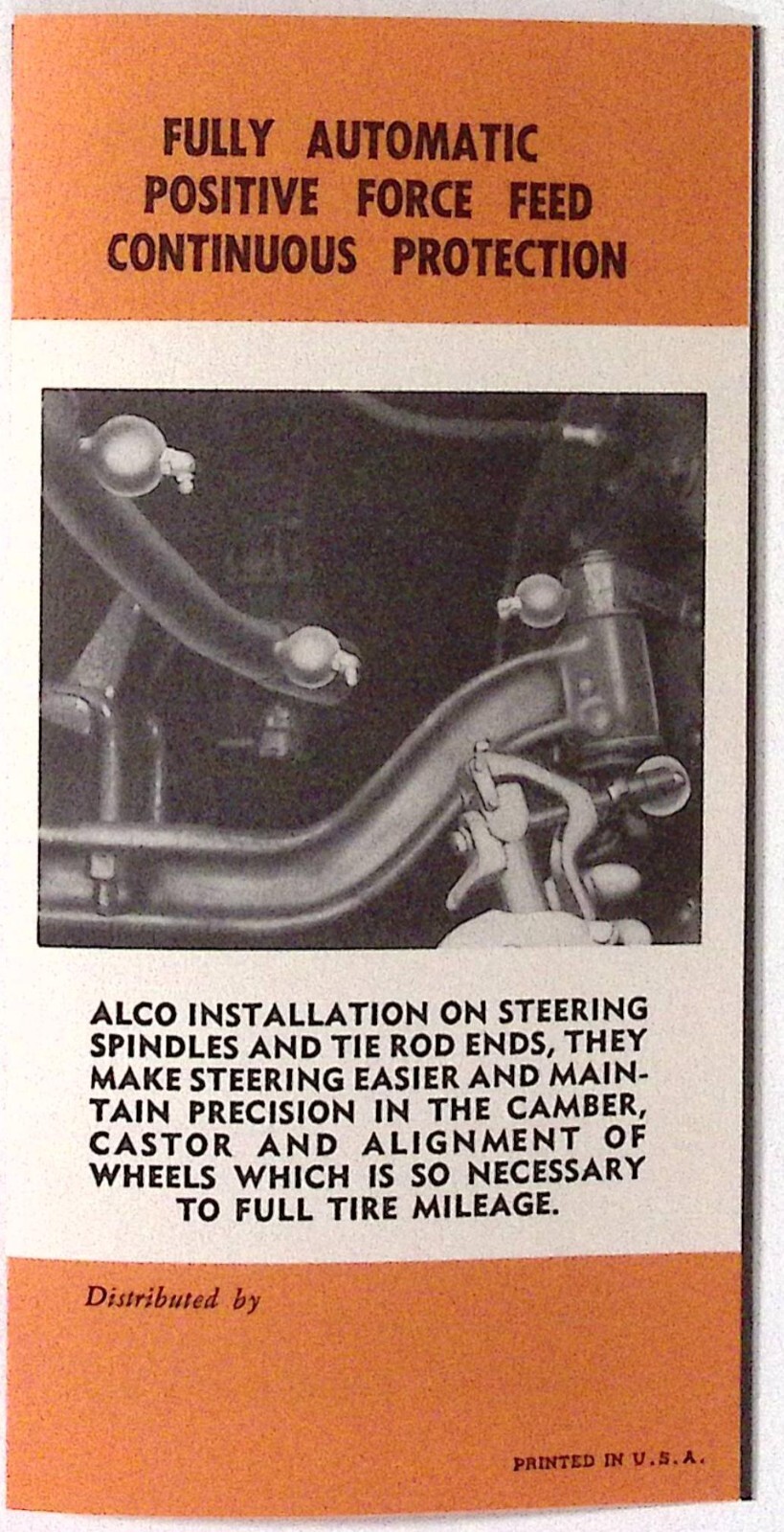 1953 Alco Grease Accumulator Brochure LOT Improved Lubrication Co Detroit MI
