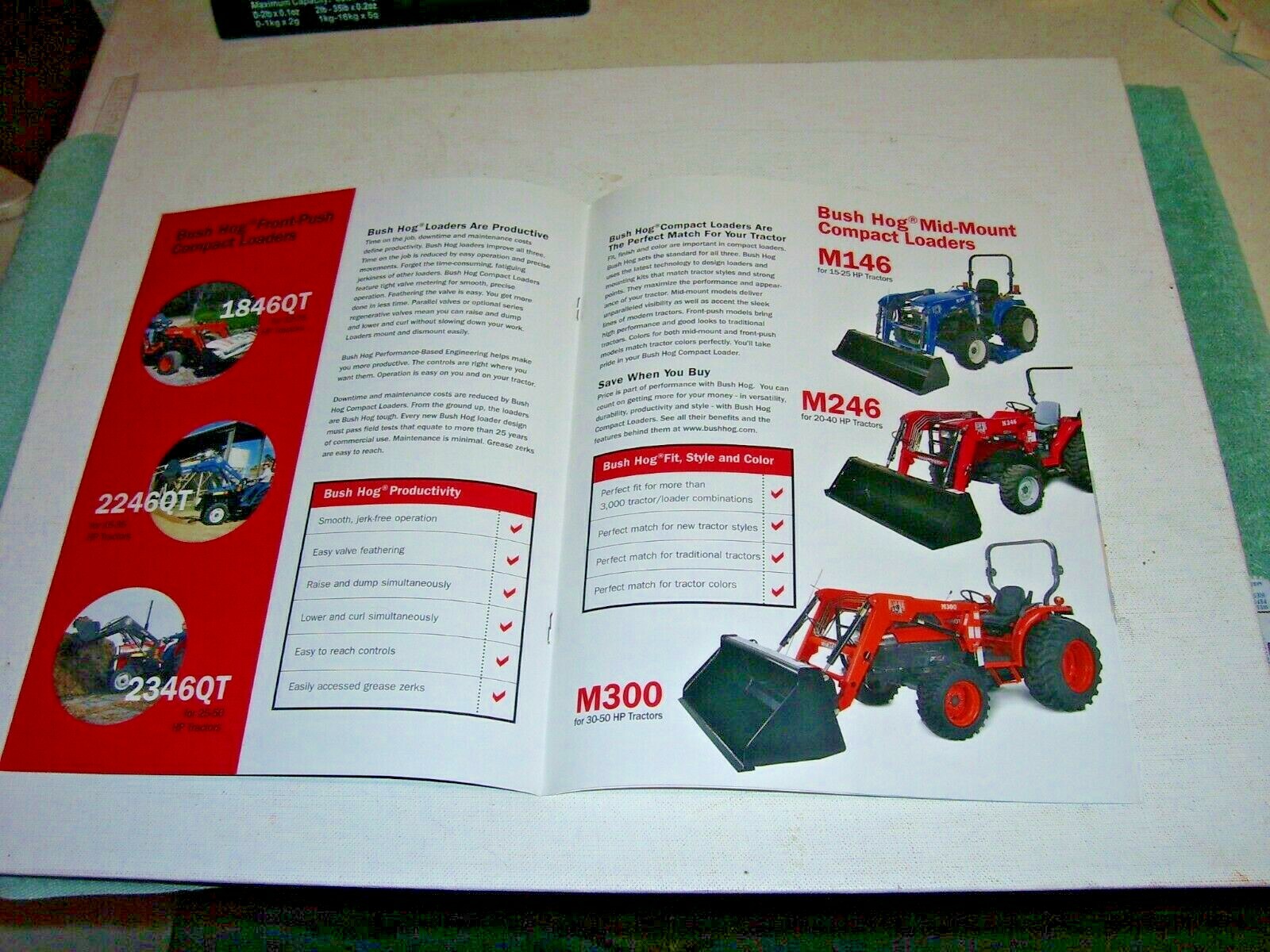 Bush Hog Compact Loaders, 2005 Dealer Sales Brochure, 8 page Original