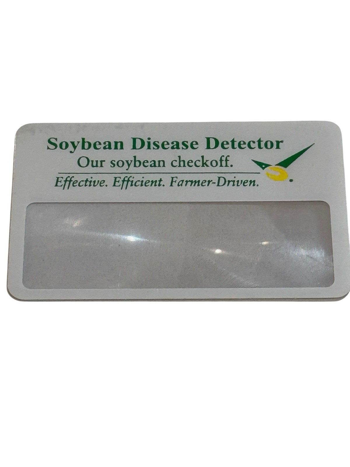 Soybean Disease Detector Agricultural Promo Magnifier Business Card Vtg