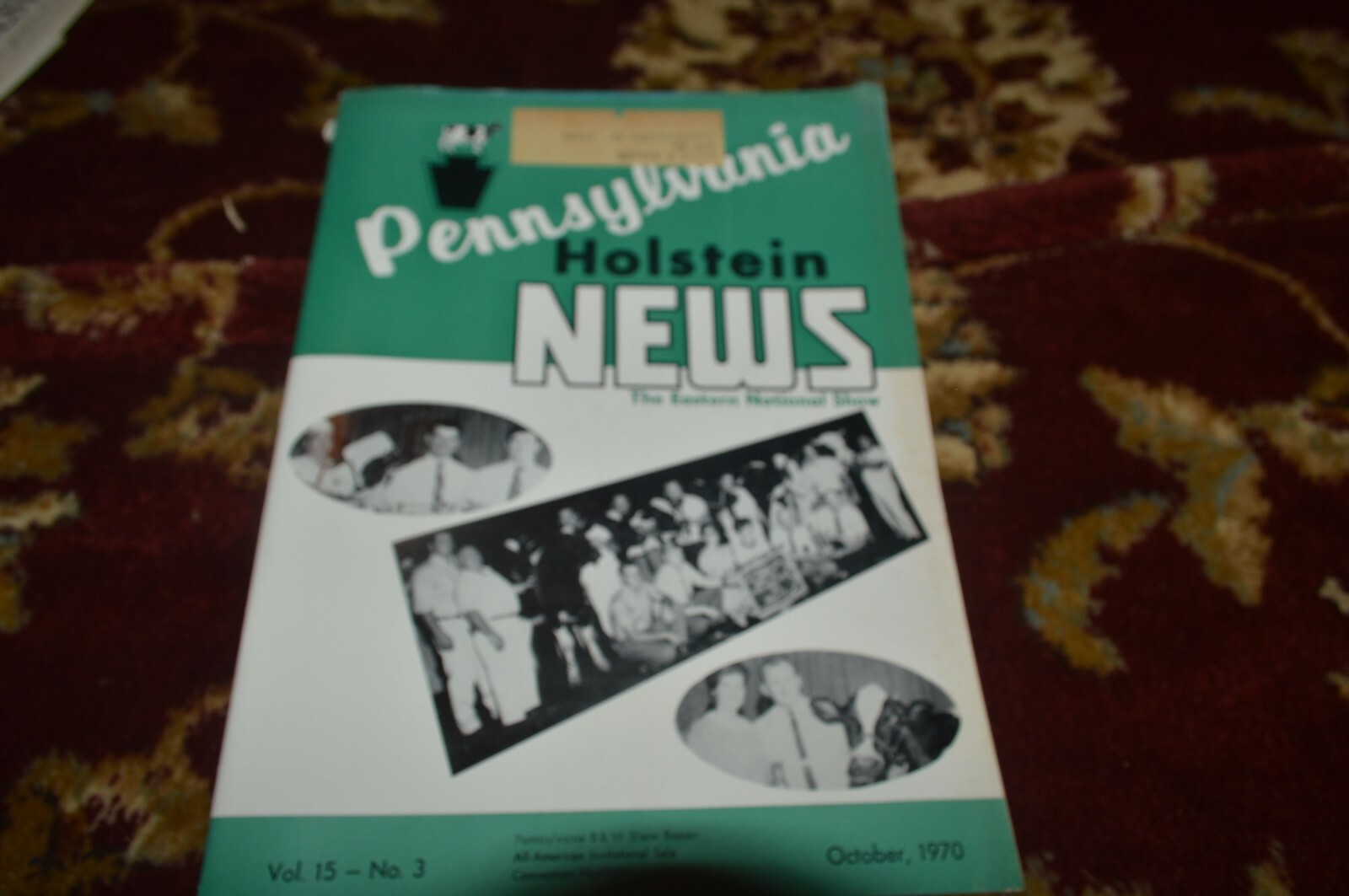 Pennsylvania Holstein Friesian World October, 1970 Brochure CGPA