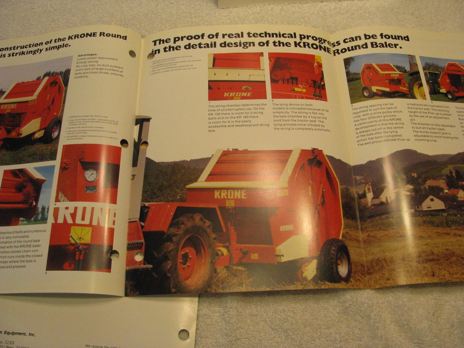 Three Early Krone Brochures Balers/Disc Mower
