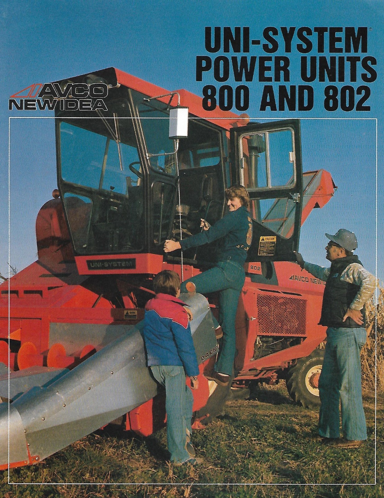 Farm Equipment Brochure – Avco New Idea – 800 802 Uni-System Power Unit (F9573)