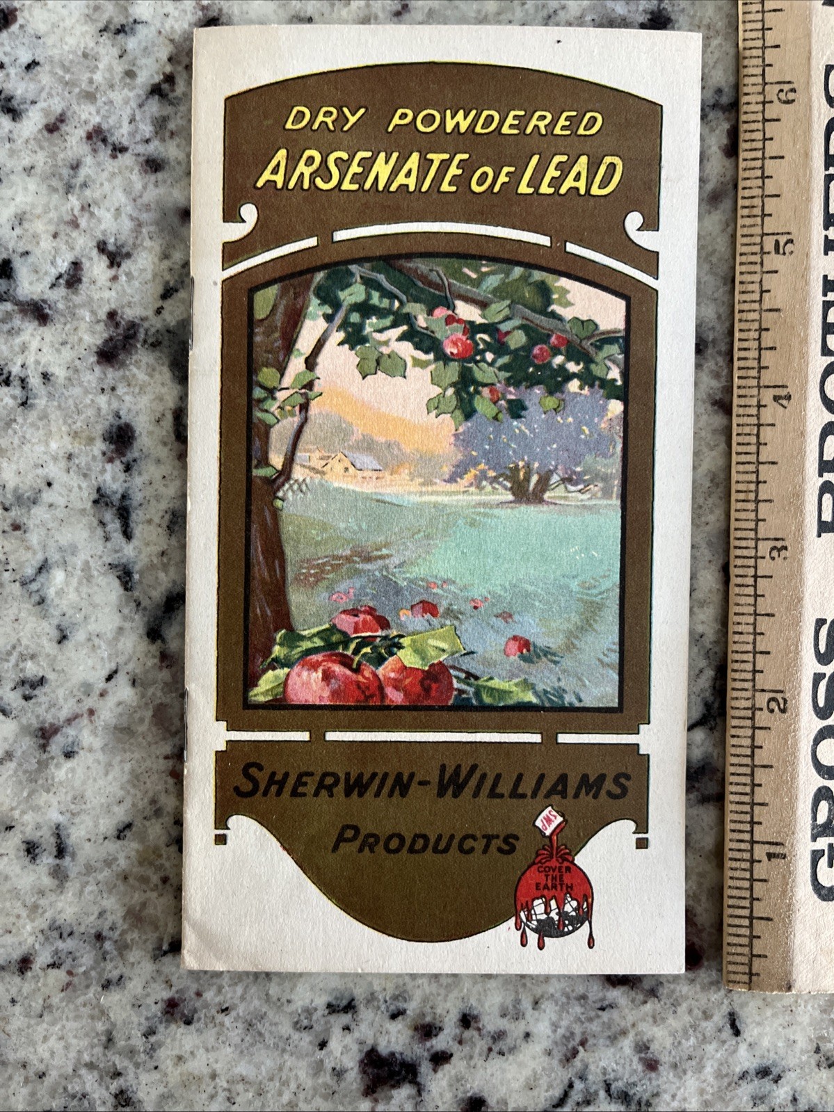 Vintage 1920 Sherwin Williams Arsenate Of Lead Pesticide Apple Orchard Brochure