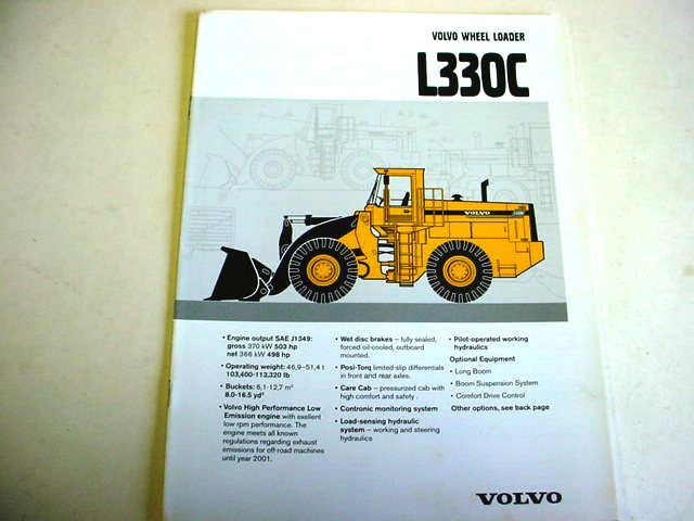 Volvo L330C Wheel Loader Brochure