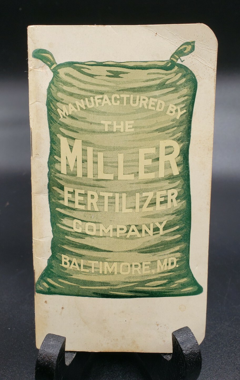 1931 MILLER FERTILIZER BOOKLET NOTEBOOK WITH CALENDAR