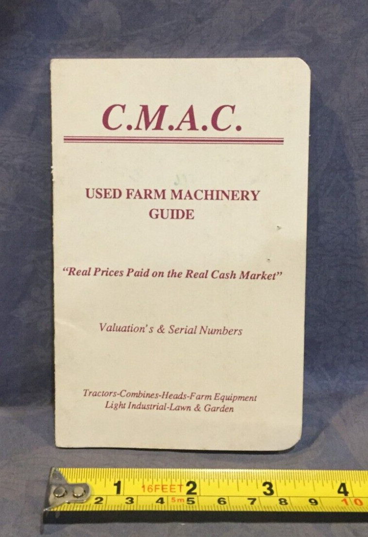 C.M.A.C. Used Farm Machinery Guide 1991 Advertising Notebook