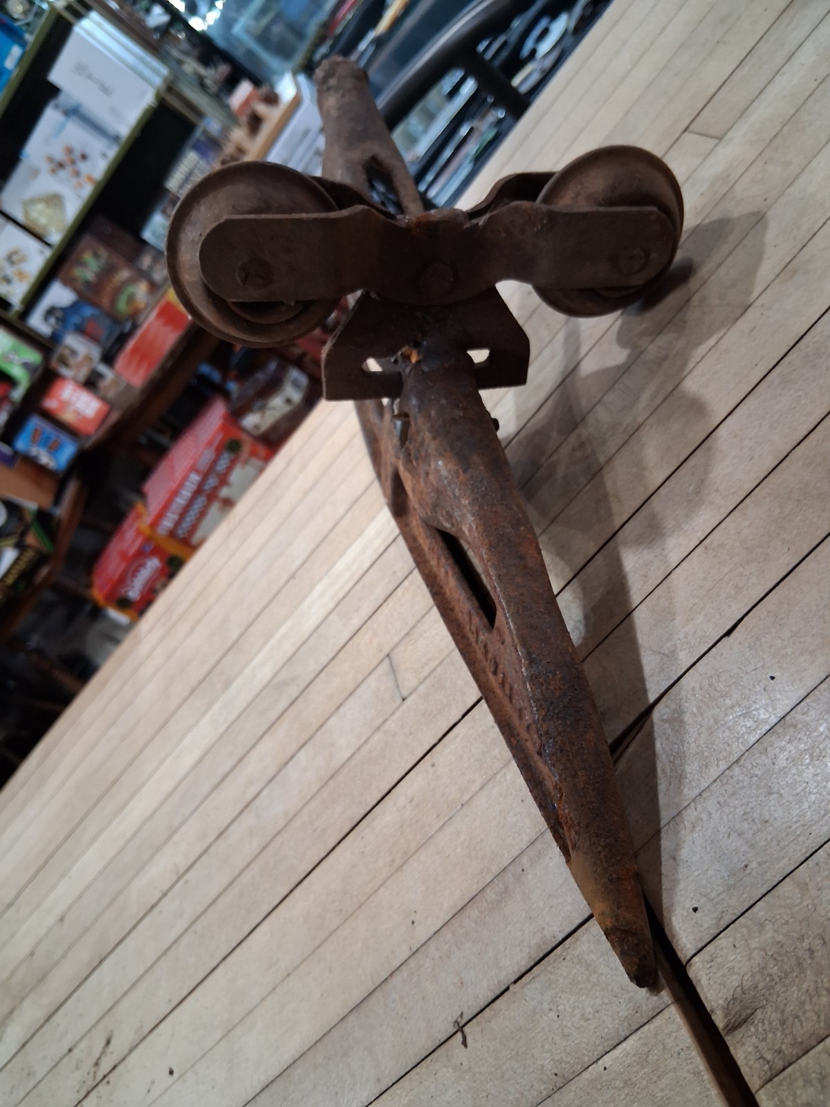 W Gatermann Mfg Crop Lifter Plow Point Manitowoc WI Farm Implement Antique