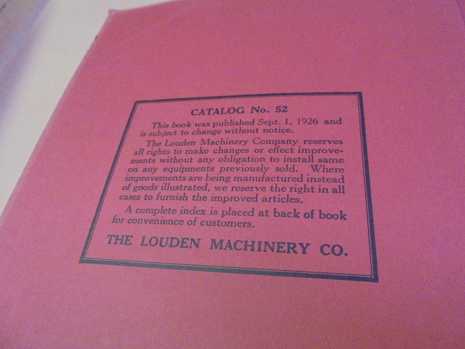 Vintage 1926 Louden Catalog barn, Hog, Dairy equipment