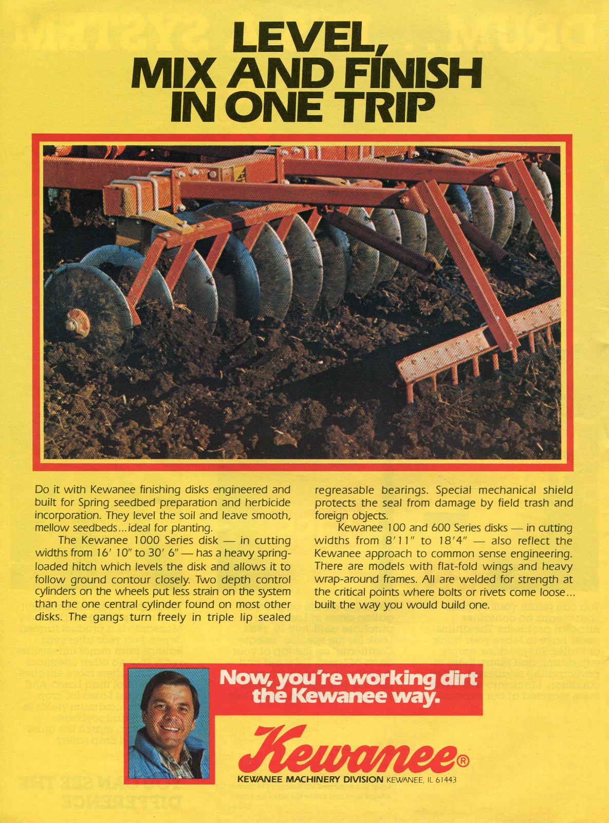 1980 Print Ad of Kewanee 1000 Series Disks Tractor Implement