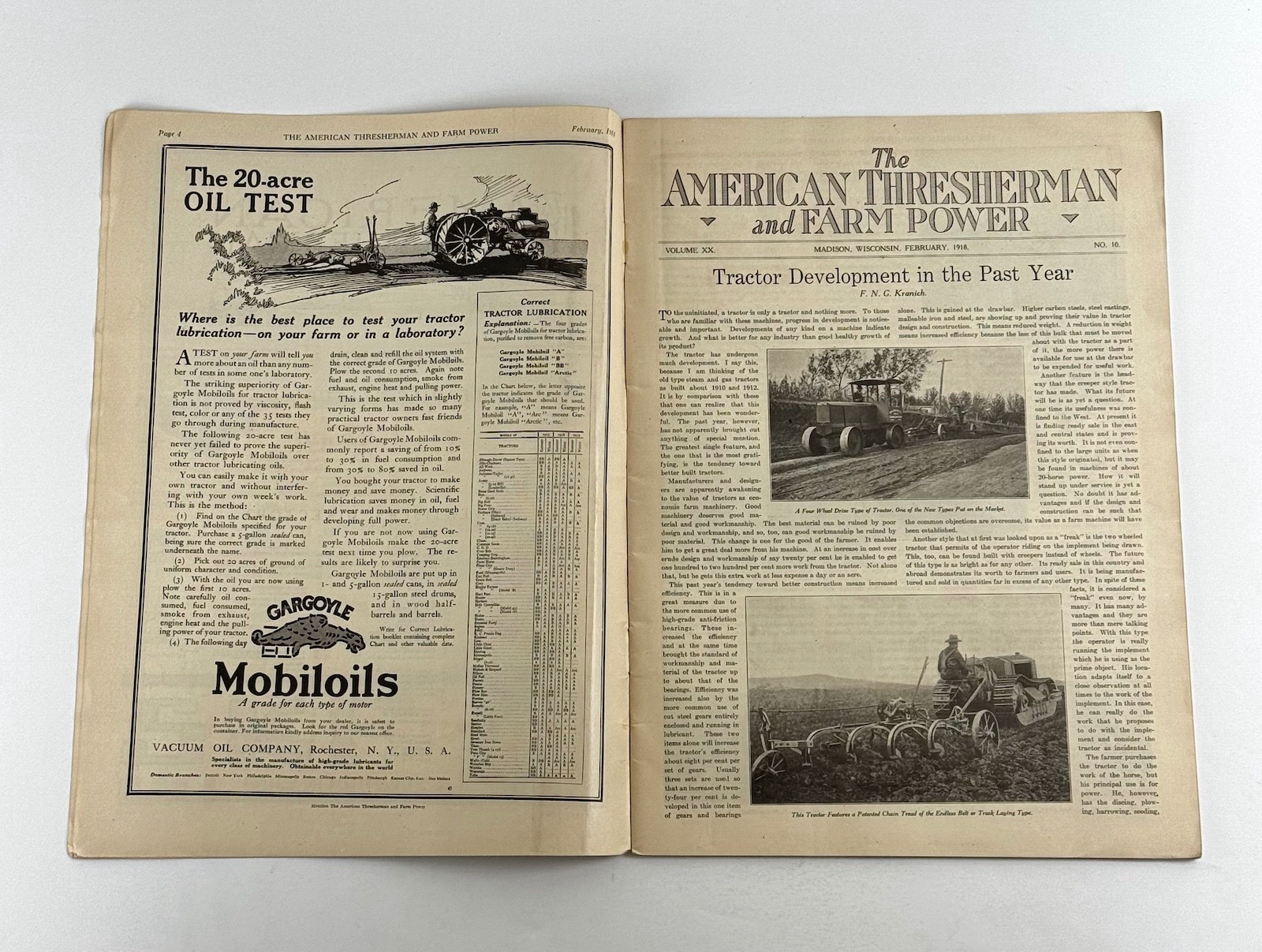 The American Thresherman & Farm Power MAGAZINE February 1918 MADISON, WIS.
