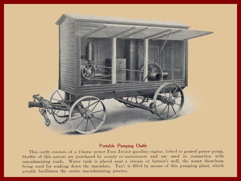 1908 Foos Gas Engines of Springfield OhiO Pumping Station New Metal Sign: 9×12&Prime;