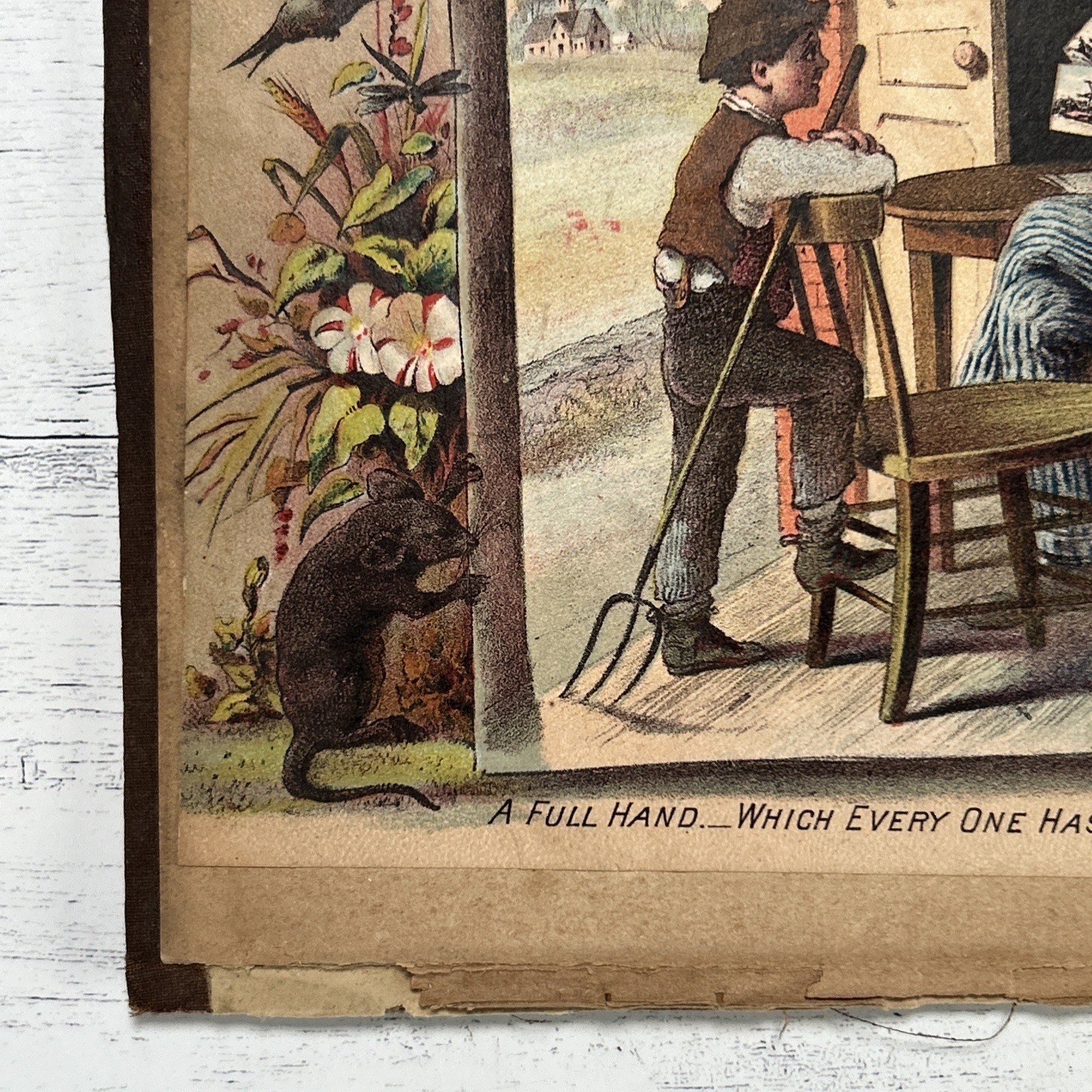 Antique McCormick Tractor Advertising Trade Card Farm Machinery 1880s Litho