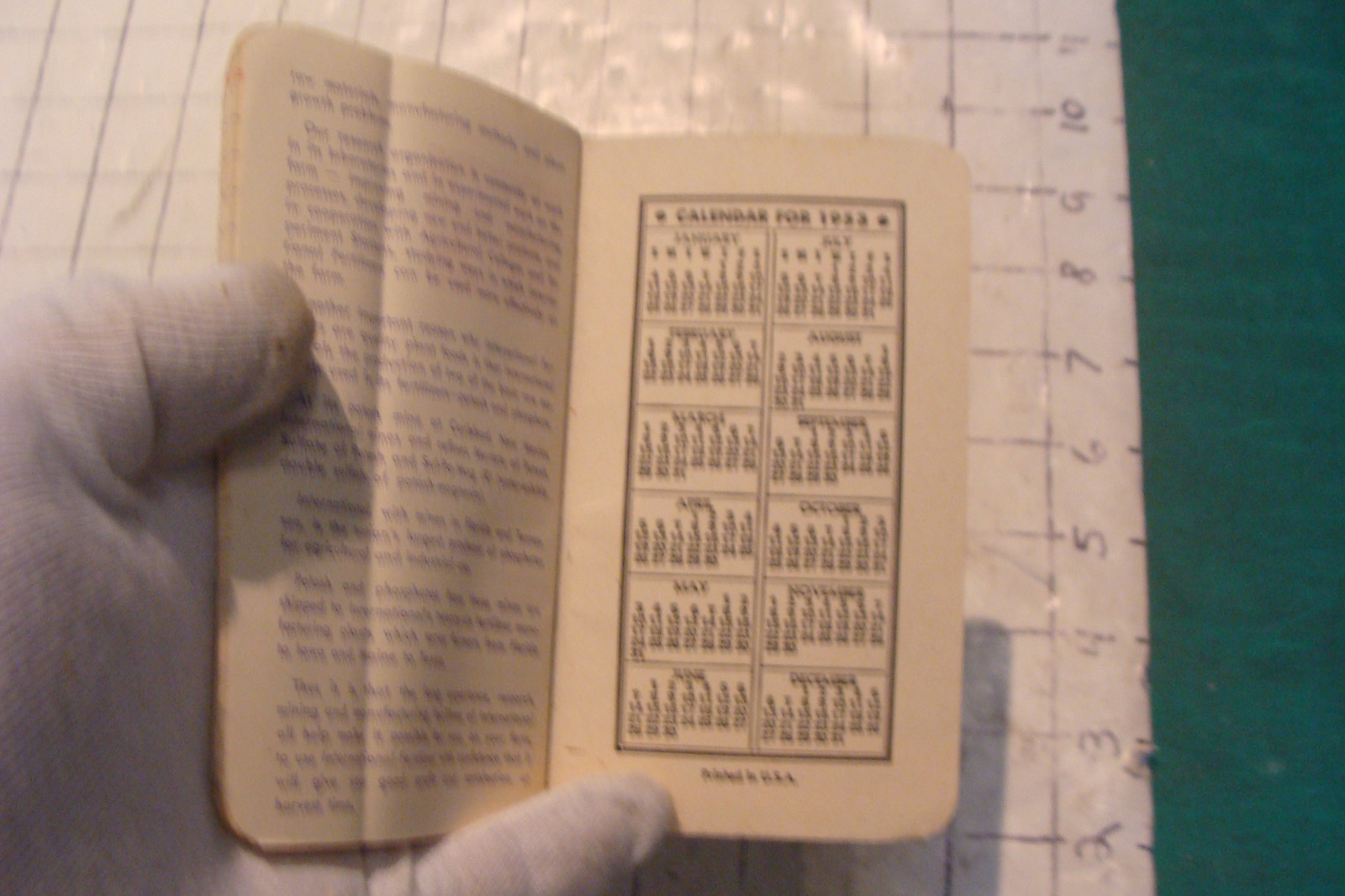 vintage booklet: unused 1952 INTERNATIONAL FERTILIZERS Notebook