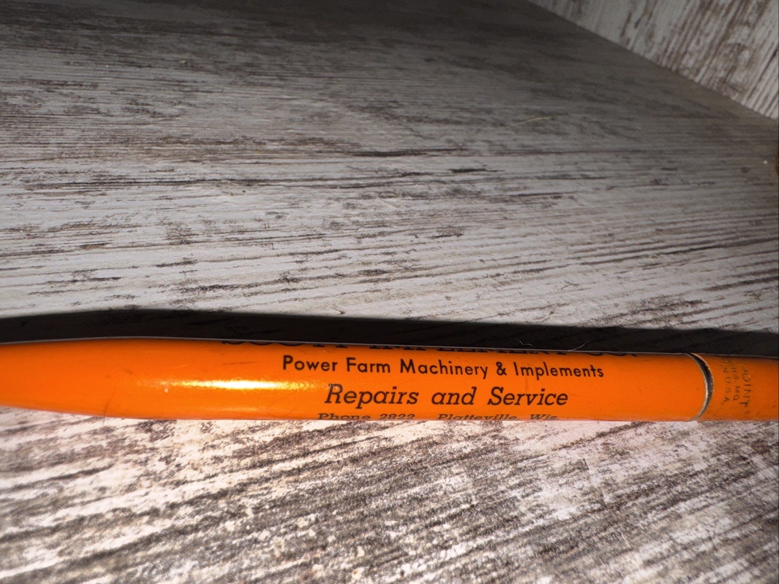Scott Implement Co Power Farm Machinery Pencil Platteville Wis