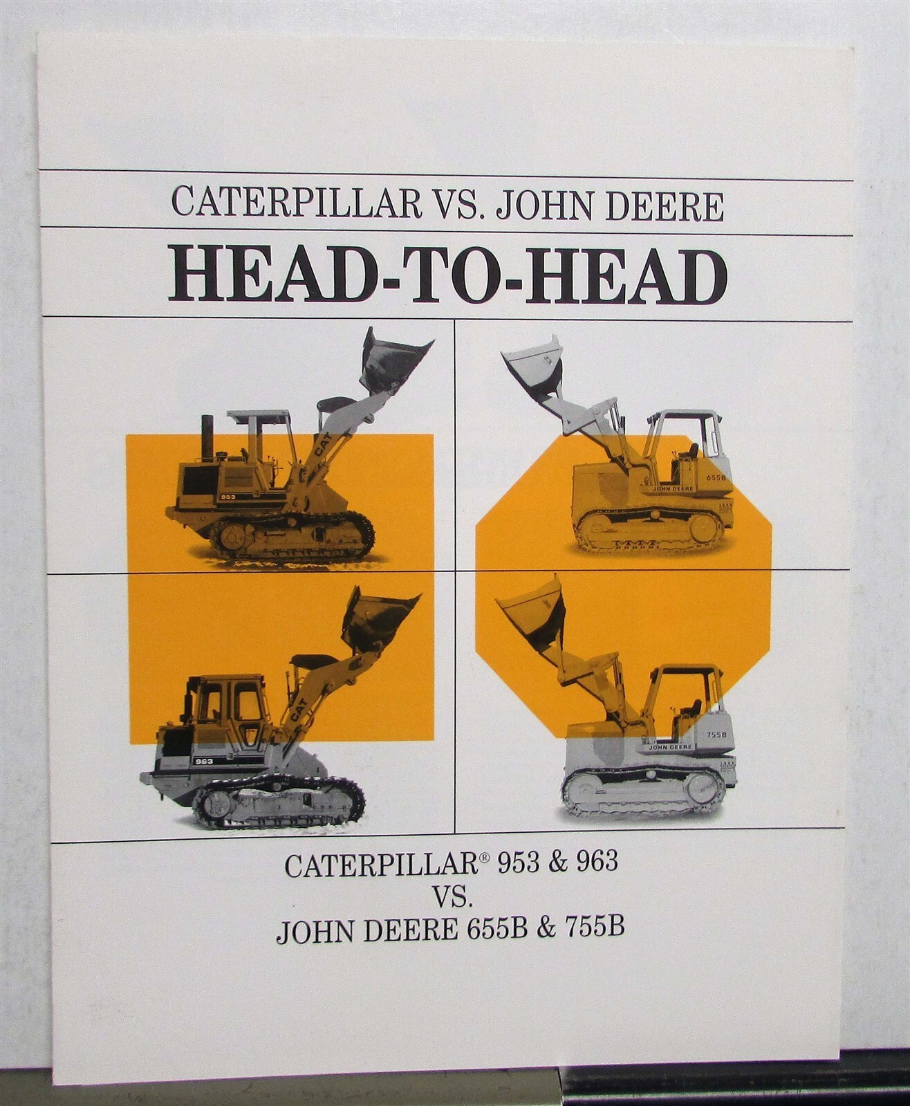 1989 Caterpillar 953 963 VS 655B 755B Loaders Construction Sales Tri-Folder