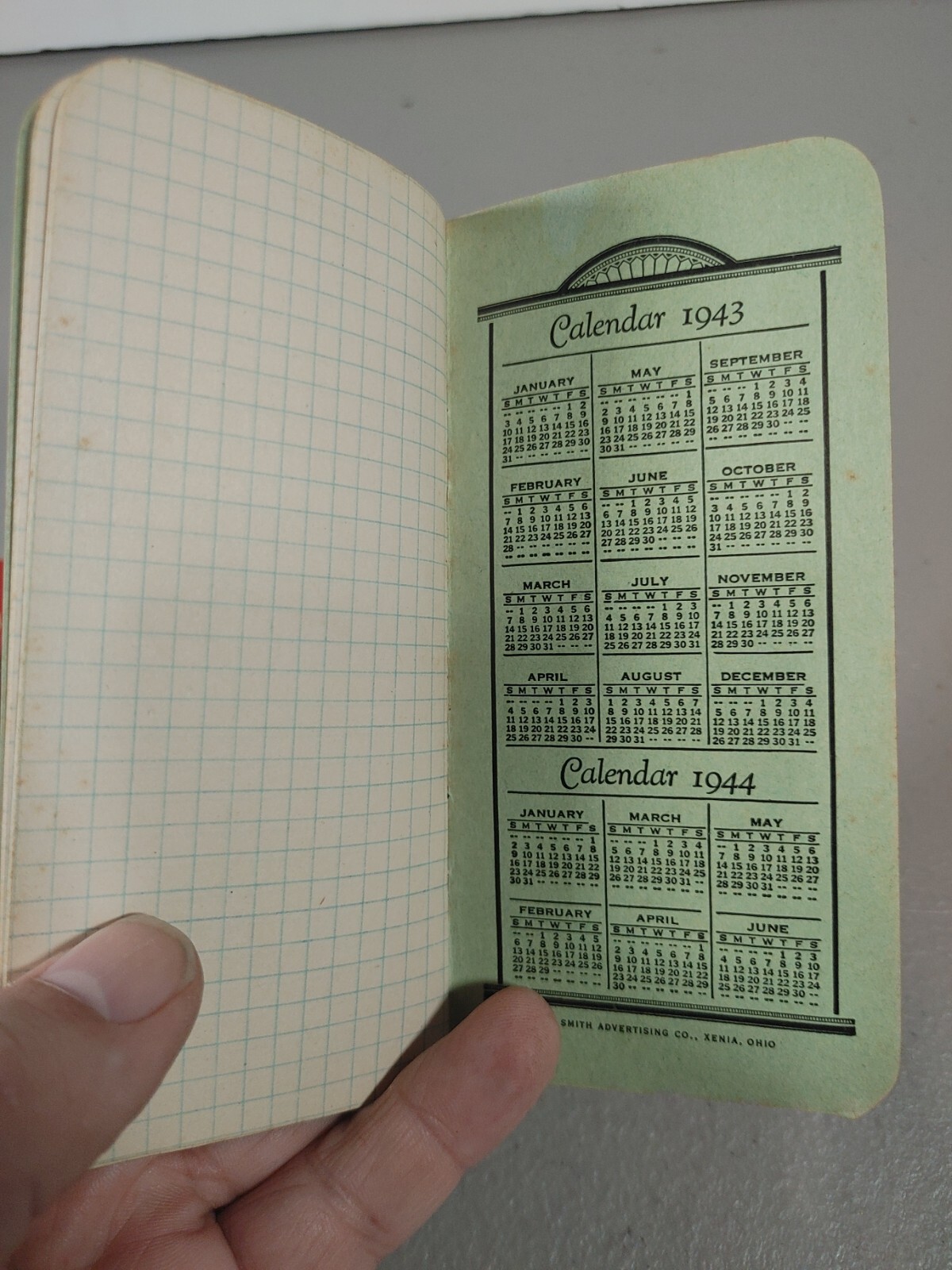 Vtg 1943 1944 Dempwolf&rsquo;s Fertilizers Pocket Notebook York Chemical Works PA ww2