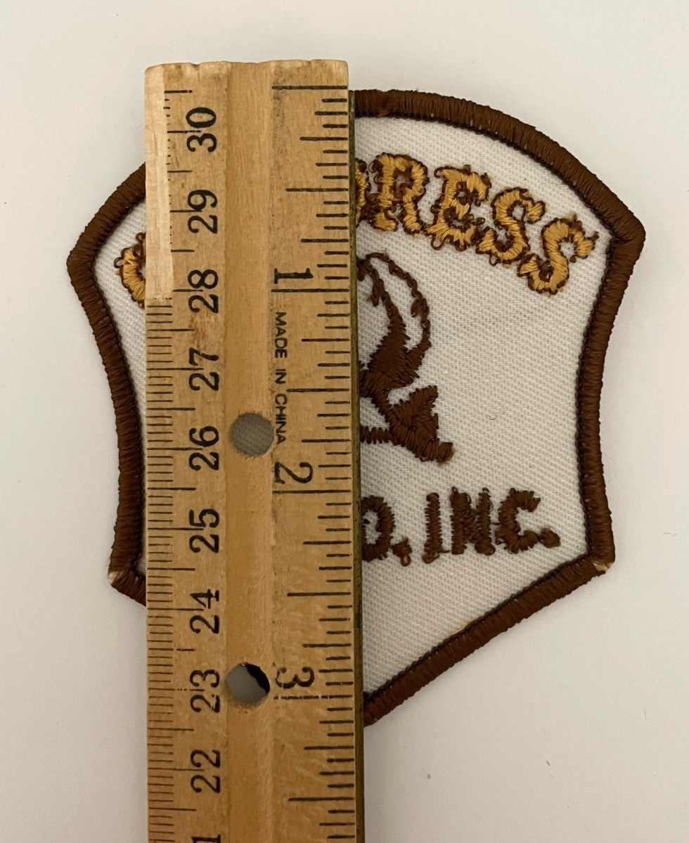 Vintage Childress Gin Co Inc Embroidered Iron on Patch Cotton Flower Texas TX