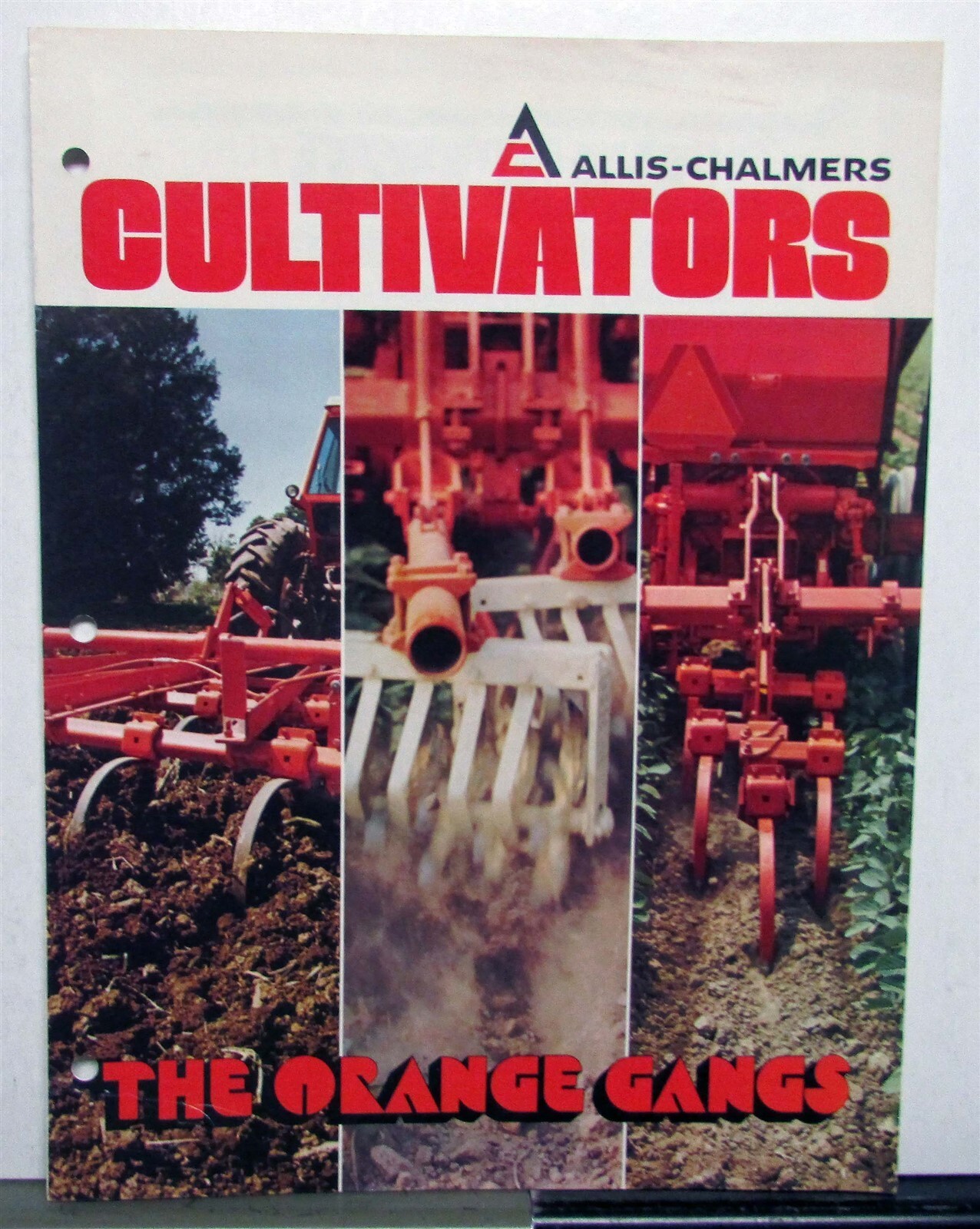 1976 Allis Chalmers The Orange Gang Cultivators Specifications Sales Tri-Fold