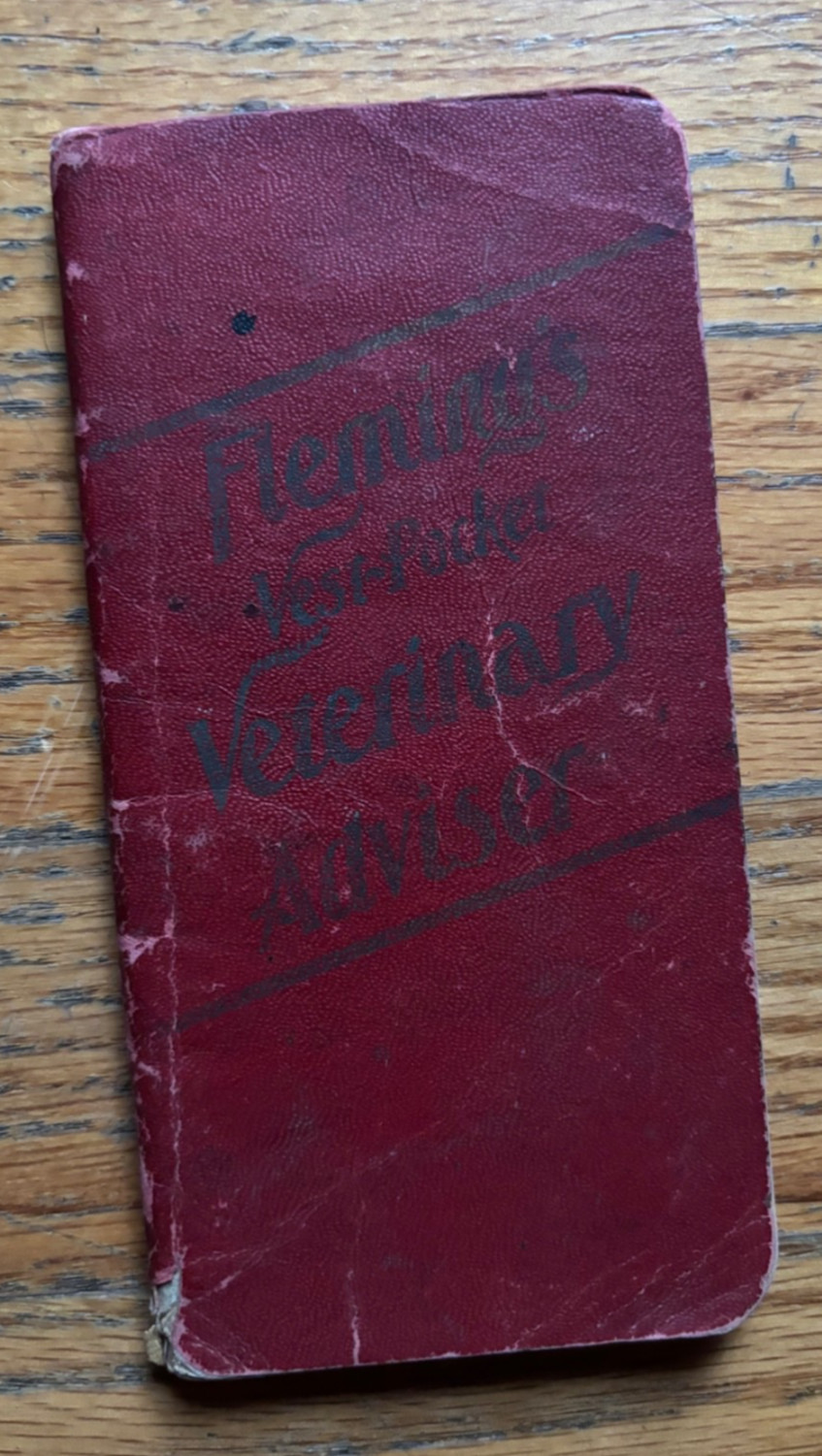 1909 Fleming’s Vest-Pocket Veterinary Adviser Book Chicago Union Stock Yards