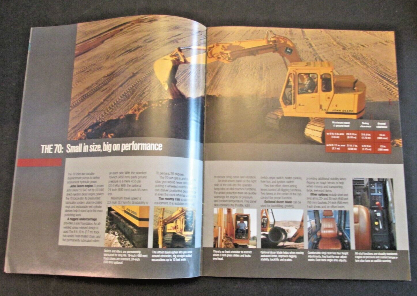 JOHN DEERE MINI EXCAVATORS 30 50 70 SPECTIFICATIONS Dealer AD CATALOG