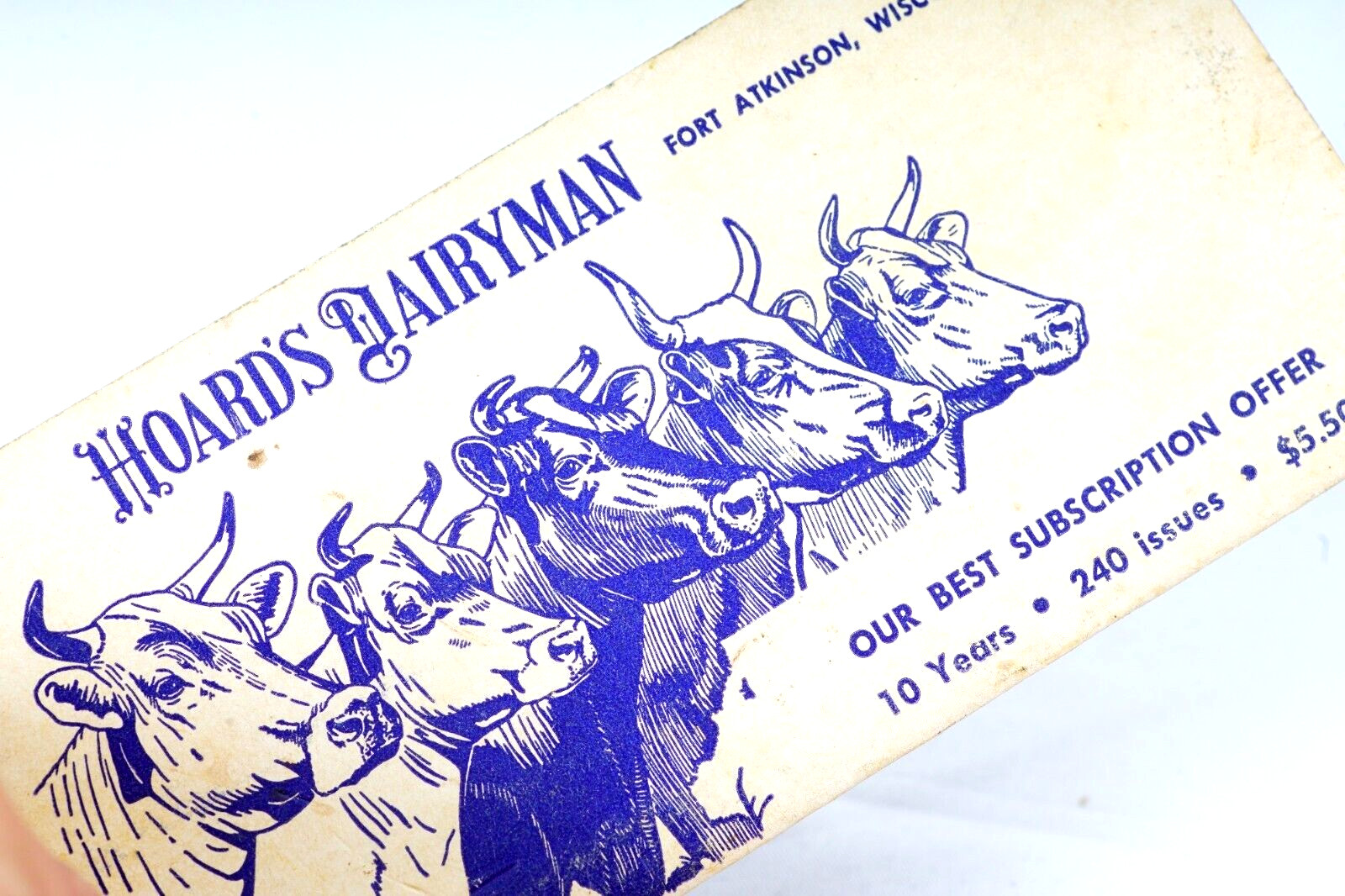 1965 Hoards Dairymen Memo Book Fort Atkinson Wisconsin Cattle Cow Advertising