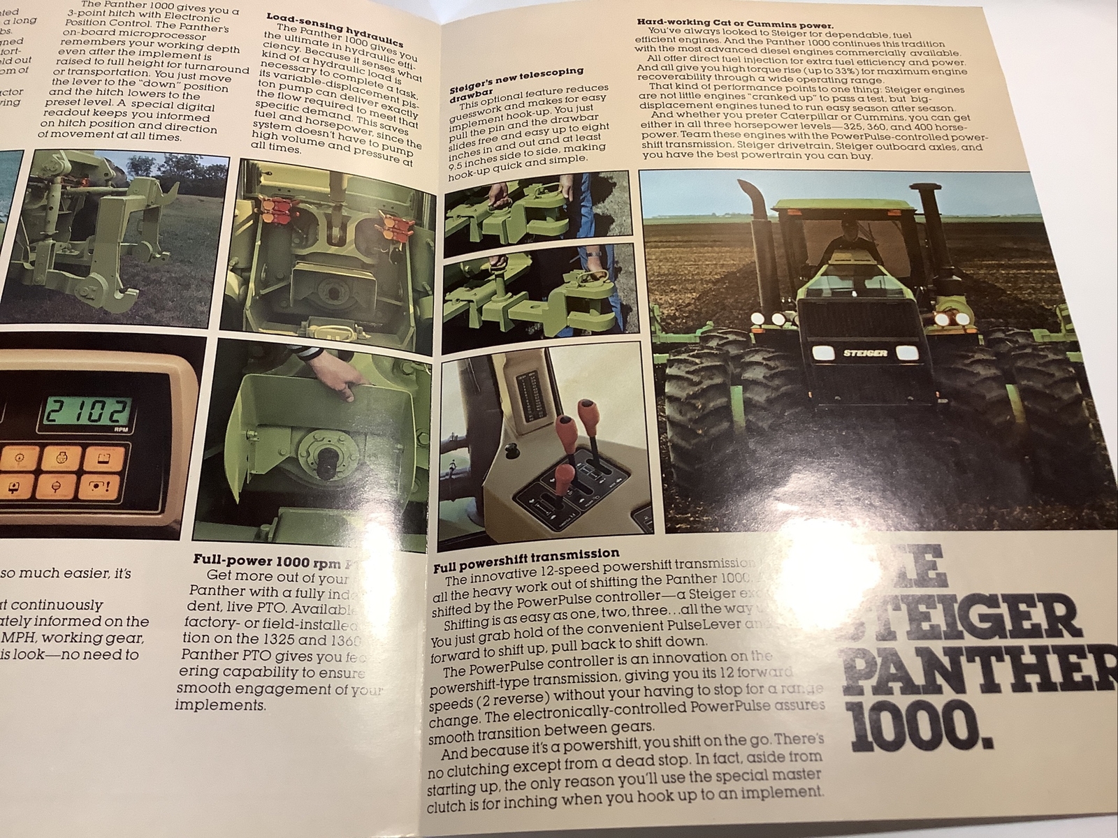 SALES BROCHURE STEIGER PANTHER 1000 6 PAGES