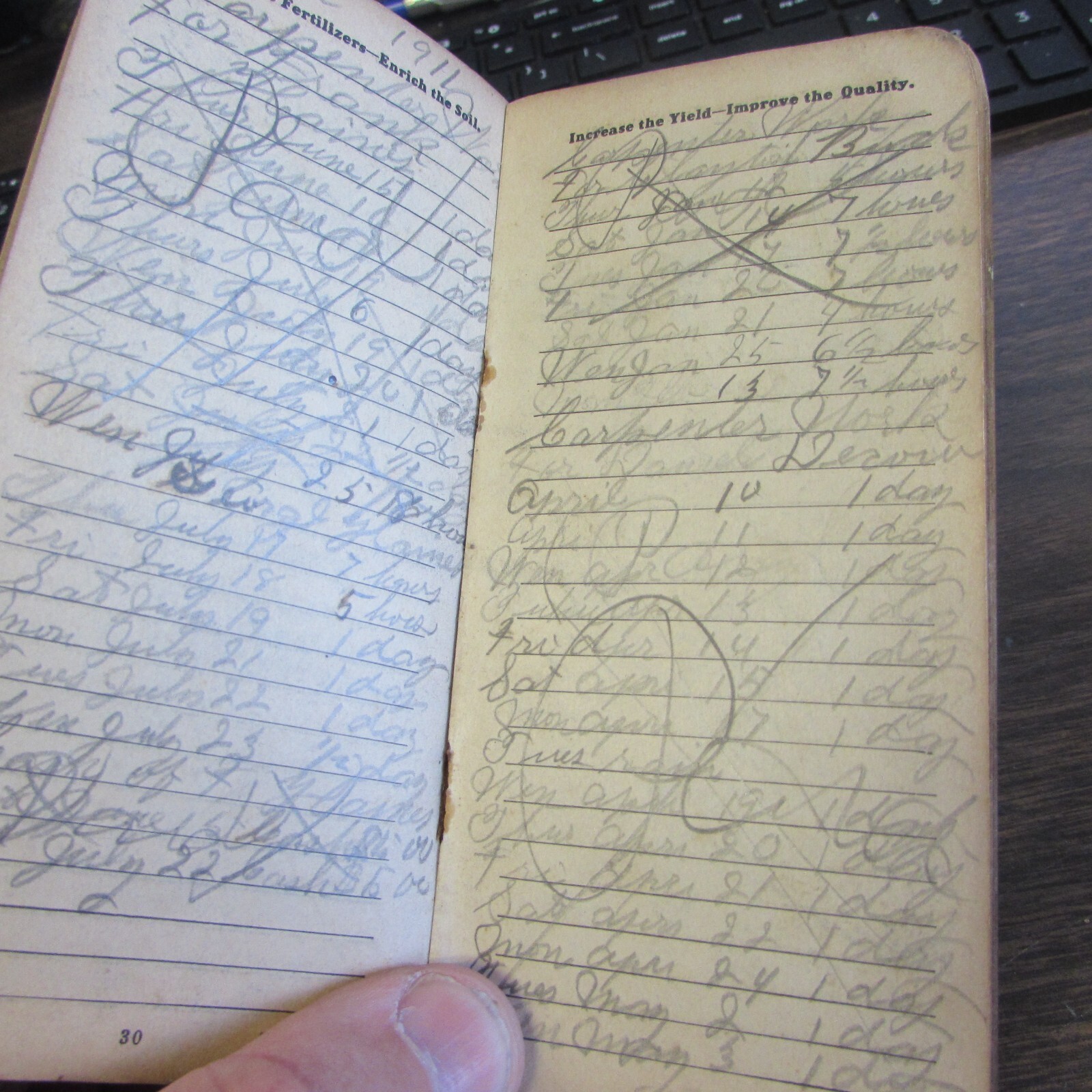 1910 ARMOUR&rsquo;S FERTILIZERS – FERTILIZER INFO / NOTE BOOK – VERY GOOD