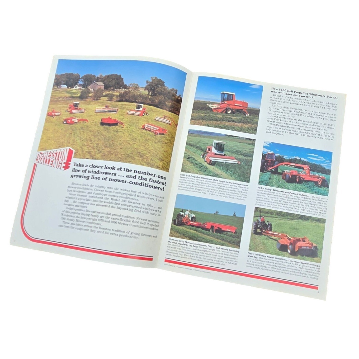 Hesston Farm Equipment Brochure Catalog Advertising Dealer Magazine Vintage AGCO