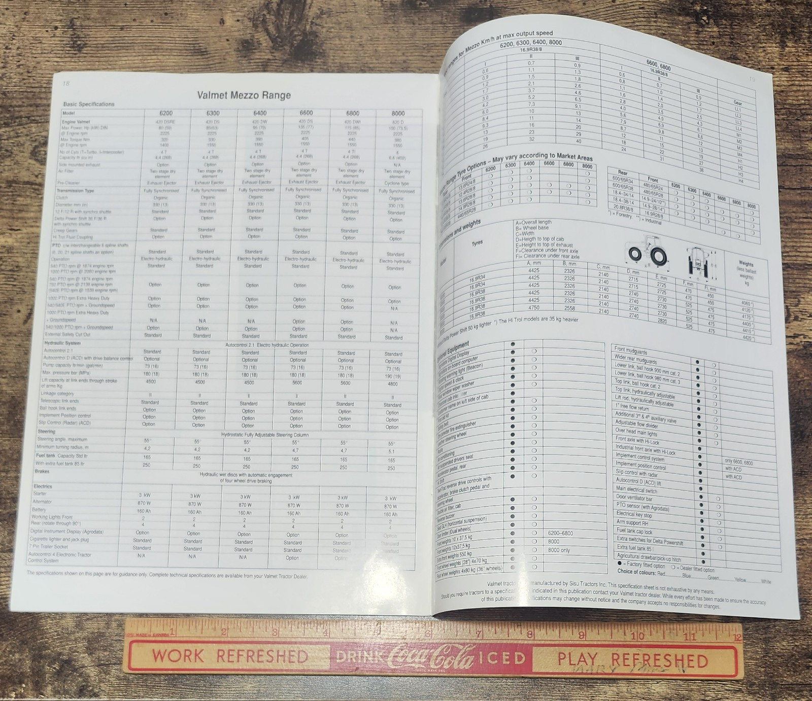 SISU Valmet 6200-8000 Tractors Vintage Brochure Finland Tractor Buyers Guide