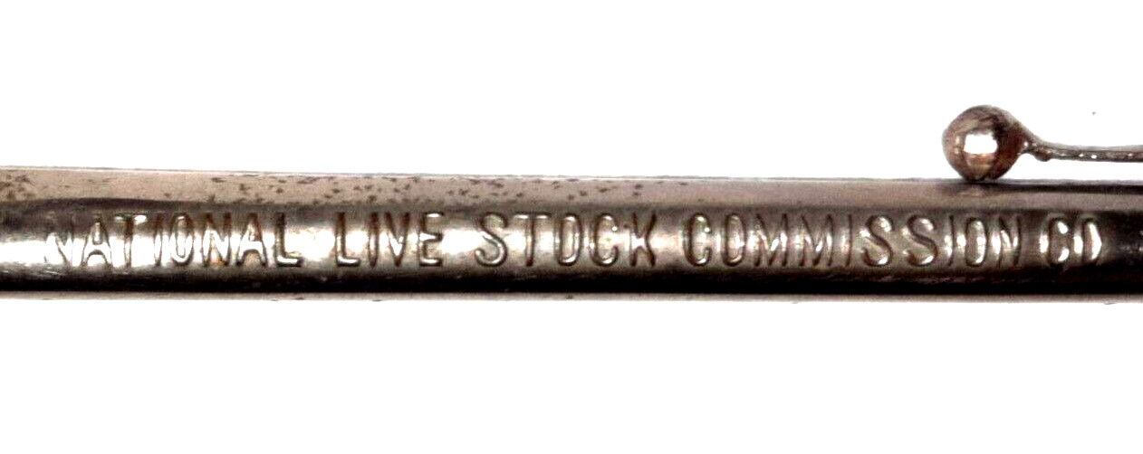 « National Live Stock Commission Co »Chromed Metal LEAD HOLDER Working Mech Pencil
