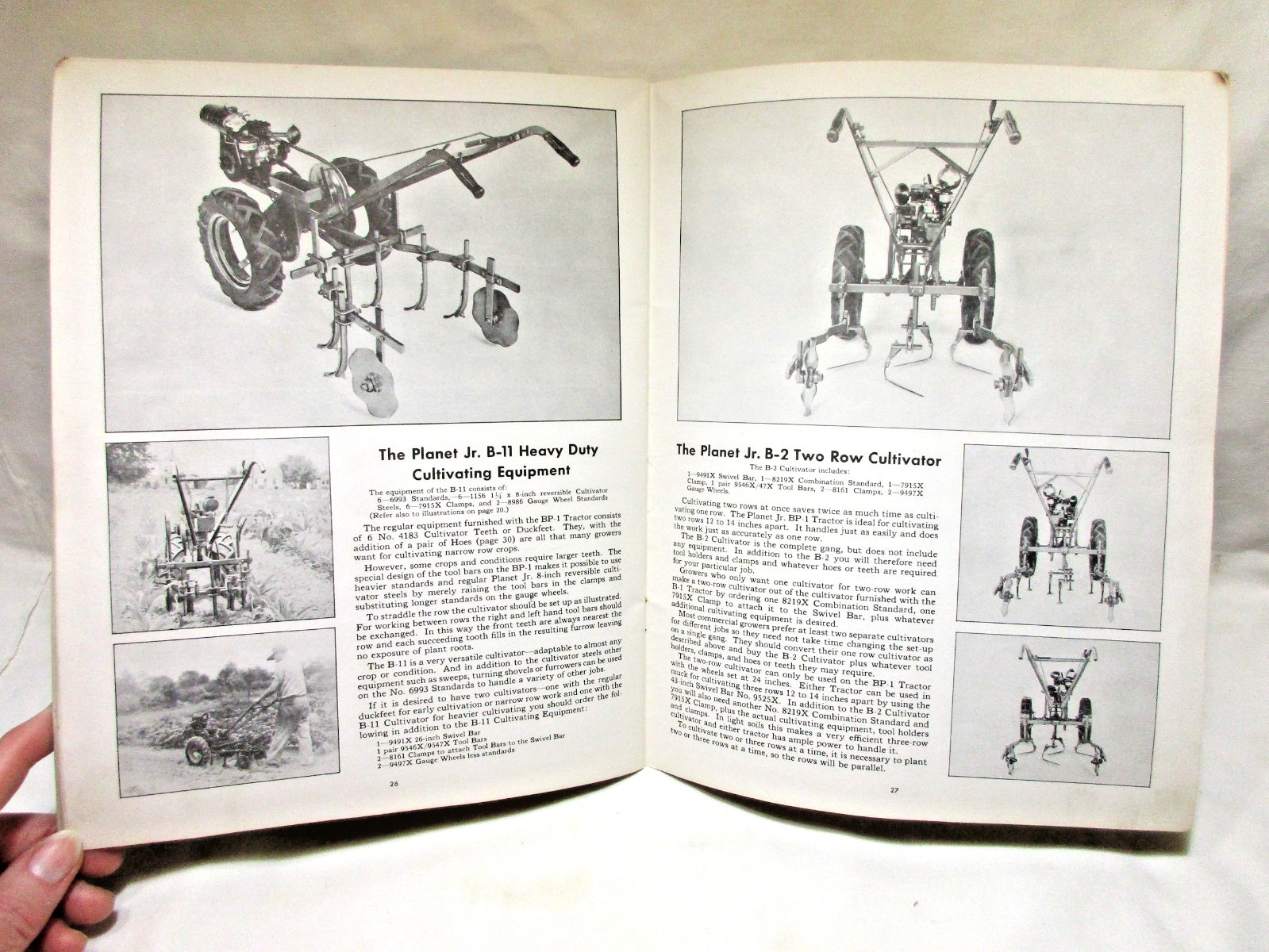 1947 PLANET JR. Garden Tractors Catalog #16 and Price List! S.L. Allen & Co.,Inc