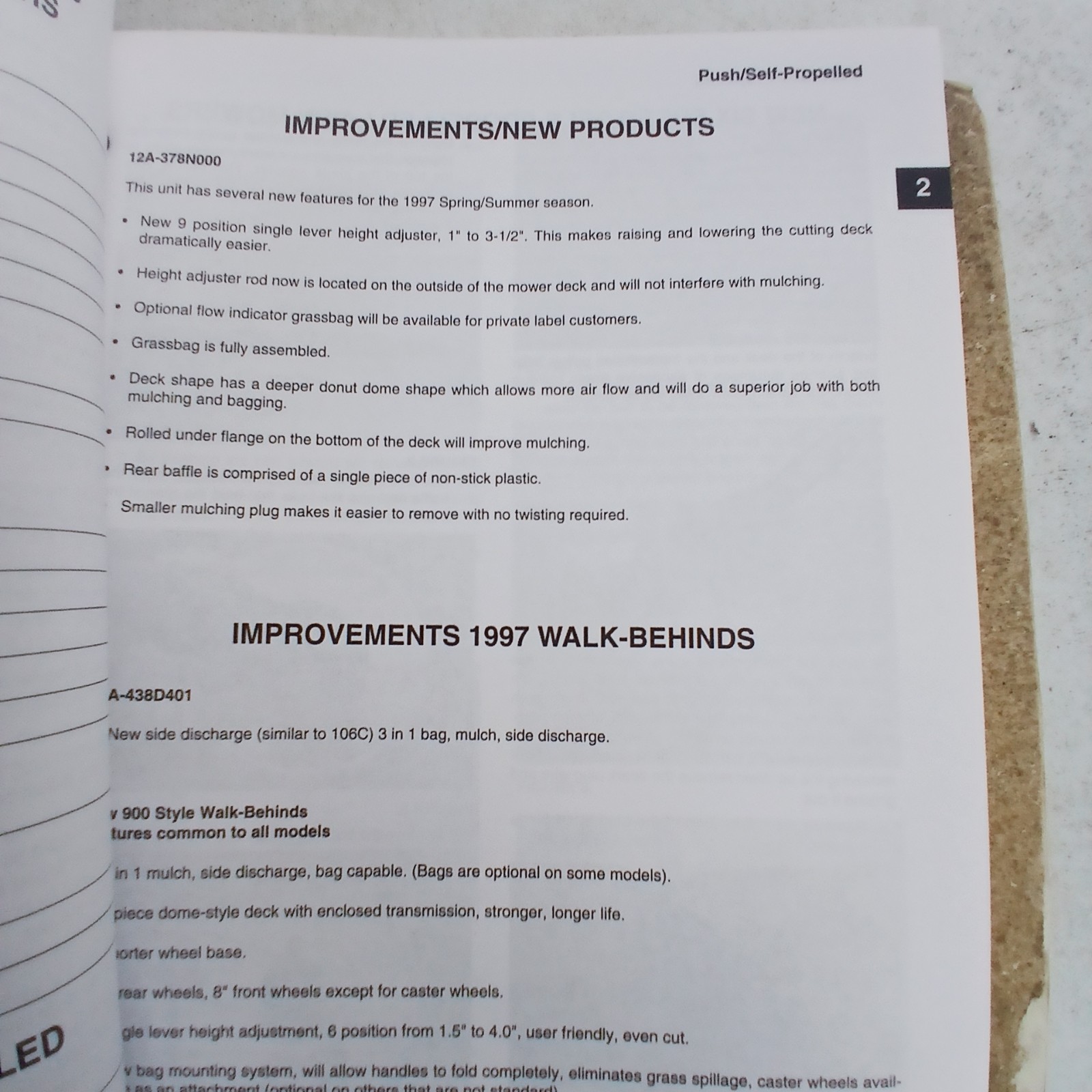 1994, 1995, 1997 White Outdoor Power Products Training Seminars Books Repair