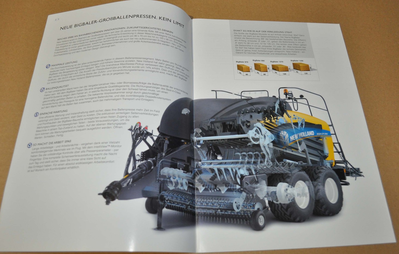 2012 2013 New Holland 870 890 1270 1290 Big Baler Brochure Prospekt DE