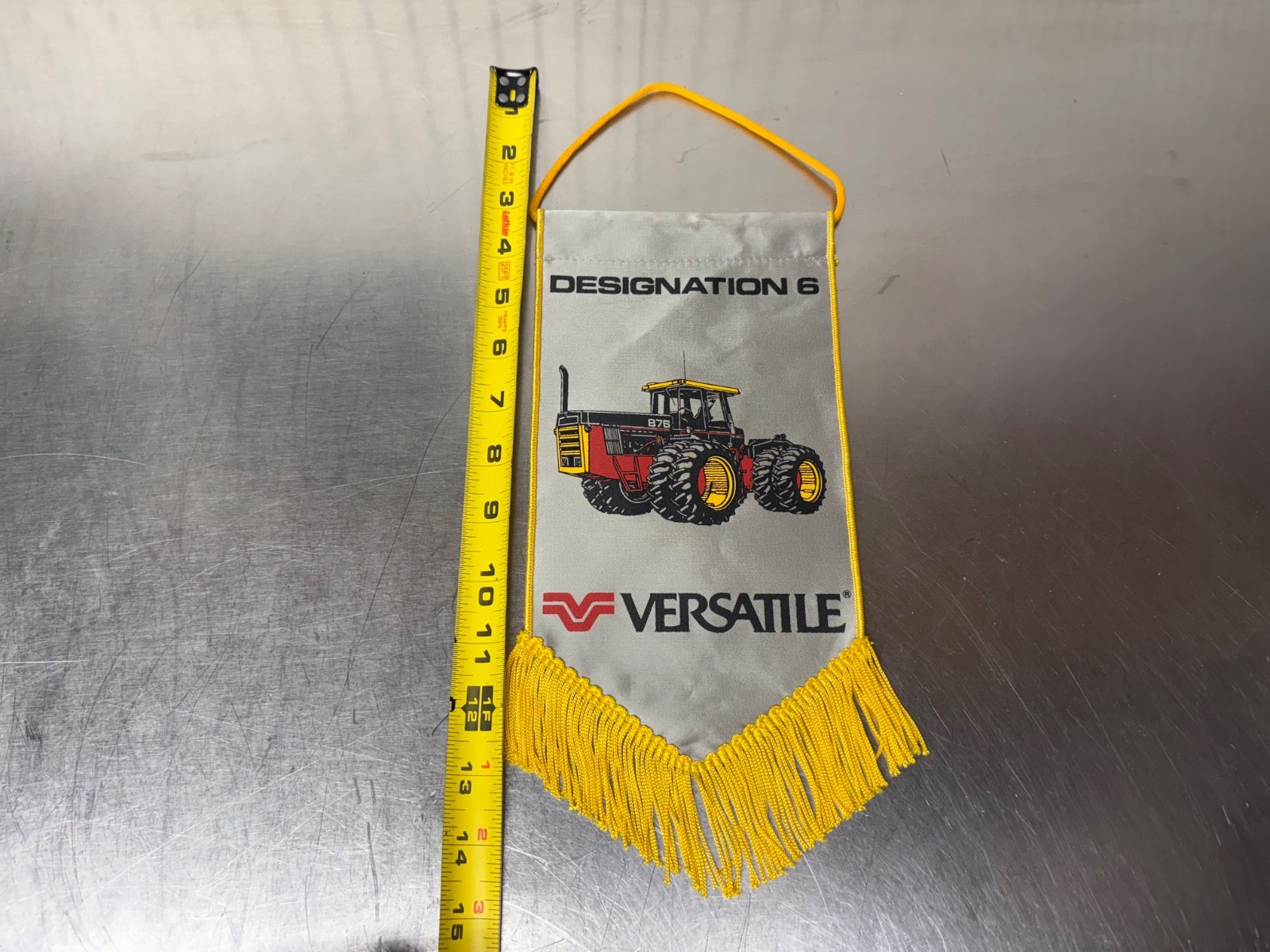 Vintage VERSATILE Designation 6 Tractor Advertising Pennant Banner Sign