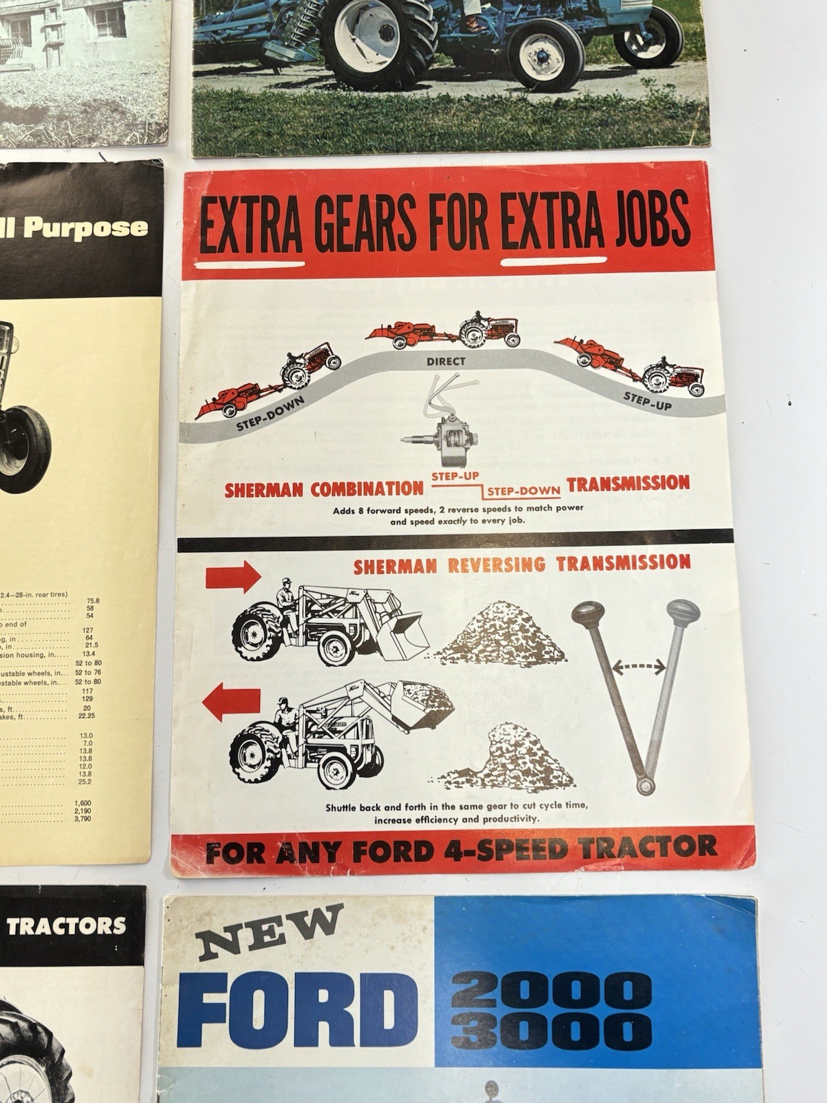 Group Of (6) 1960’s 1970’s Ford Tractor / Implement Dealer Brochures