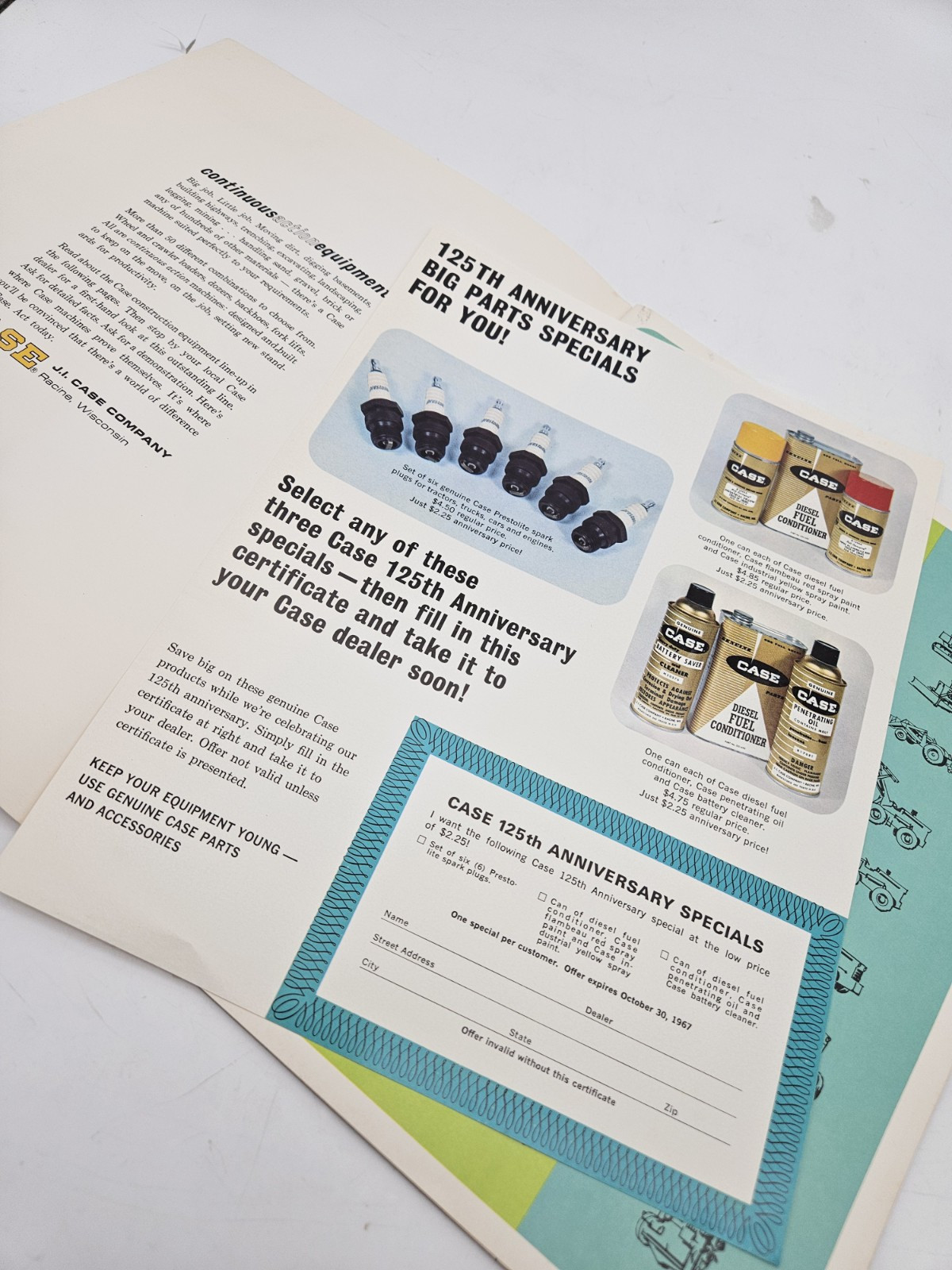 Case Construction Equipment Sales Brochure Manual Dozers Loader Tractors