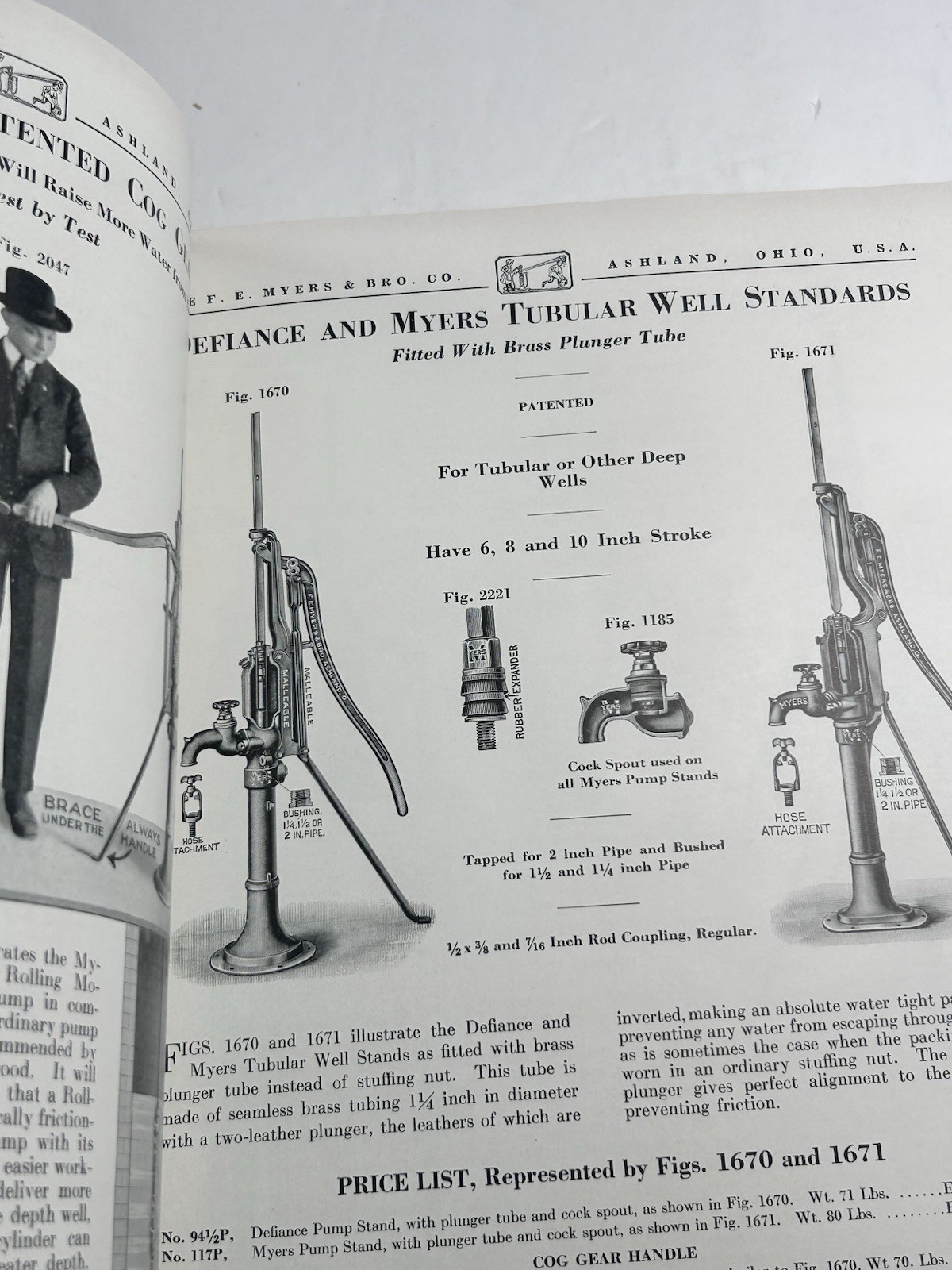 FE Myers Bro Catalog Pumps Water Systems 1938 Ashland Ohio