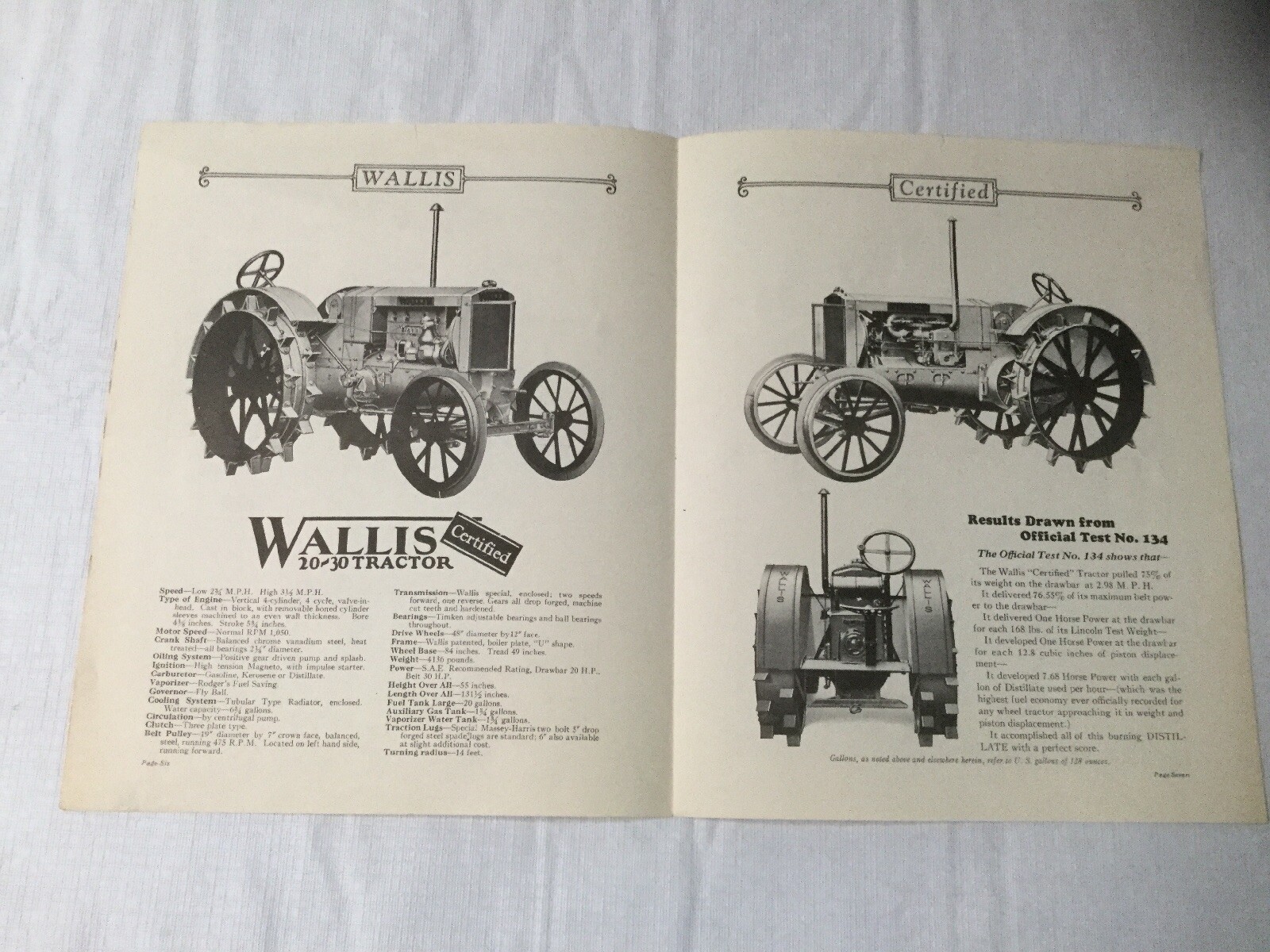 Joseph L. Ertl Scale Models Collectors Series NO. 9, 8, 7, 6, 5 Sales Brochure