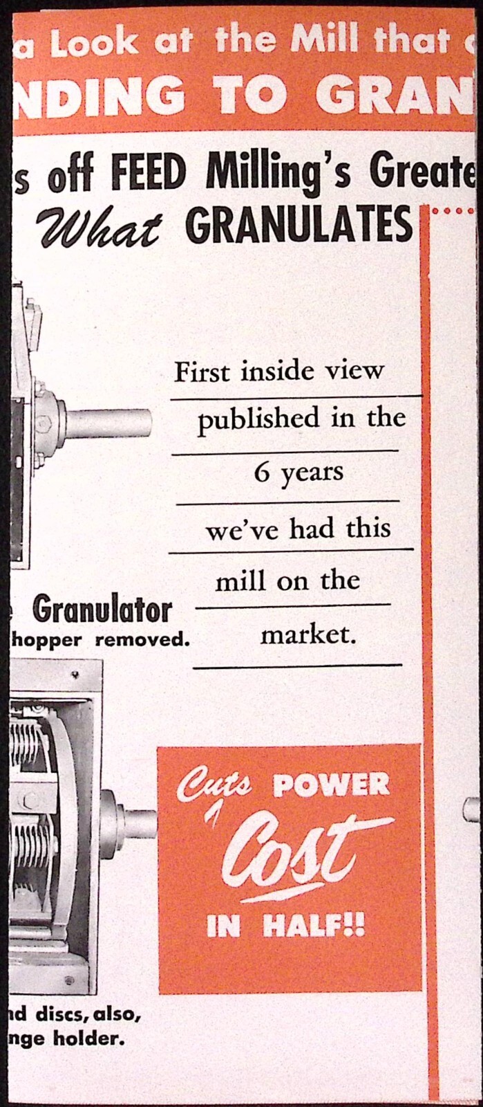 1950s HC Davis Sons Mill Machinery Knife Granulators Bonner Springs KS Brochure