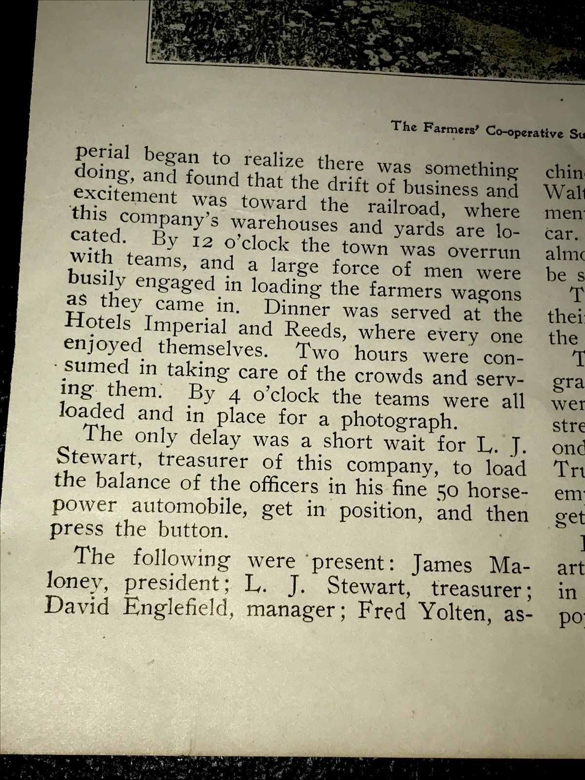 1907 Wood Harvester Farm Advertising – Photo & Article Imperial Pennsylvania