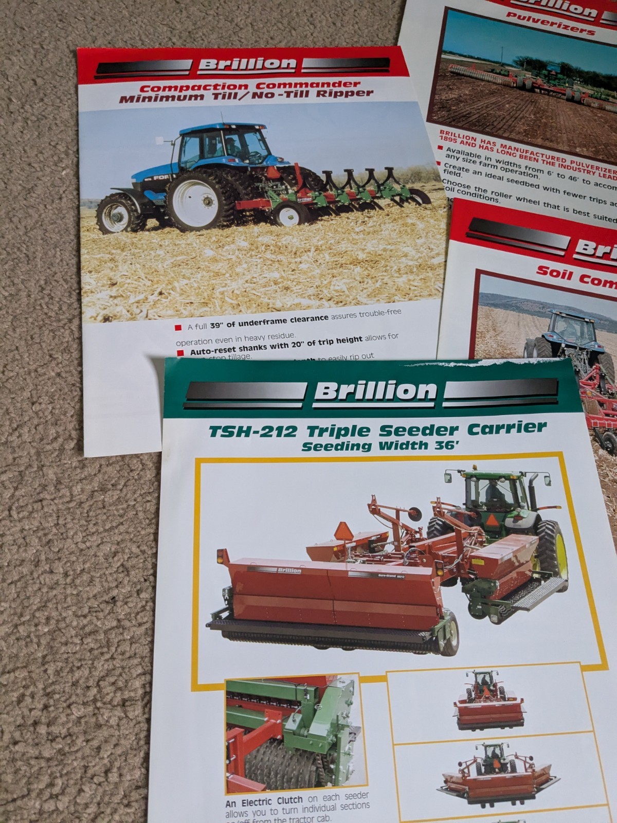 Brillion Iron Works Pamphlet Brochures Lot (1990-2000&rsquo;s?)
